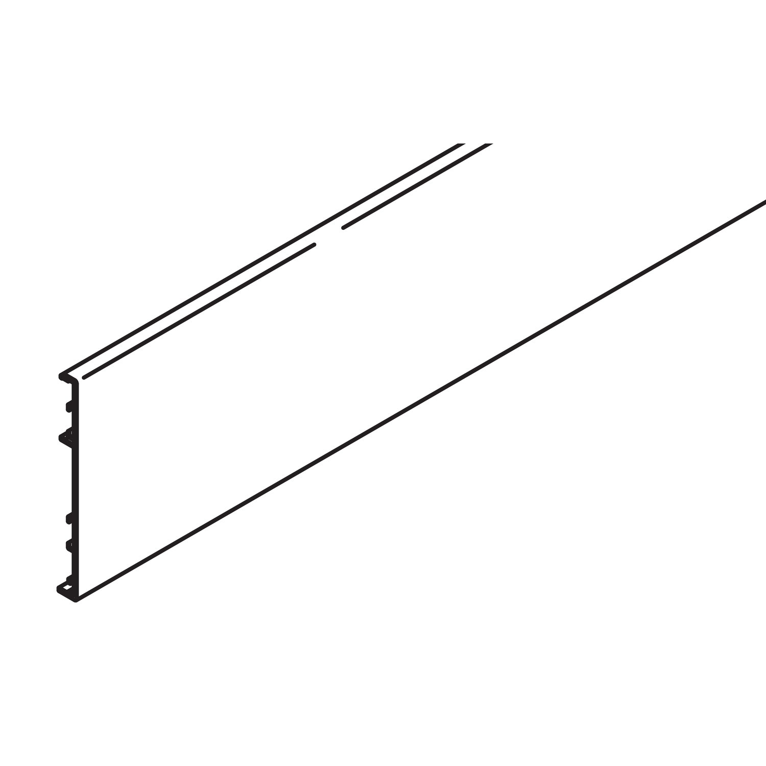 Hawa Porta G/GF plinthe alu 2500mm 