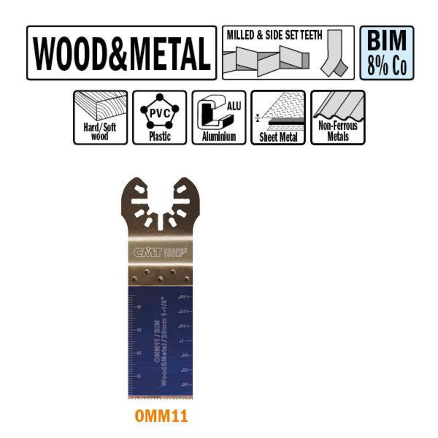 28mm duikzaagje hout/metaal bim 8% co/i=48/h=28 /z=18