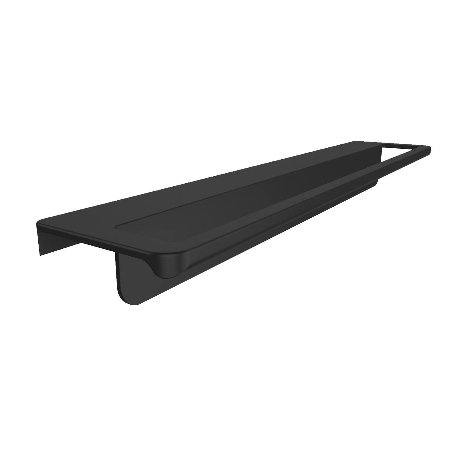 Handdoekdrager 'greeploos' zwart 520mm