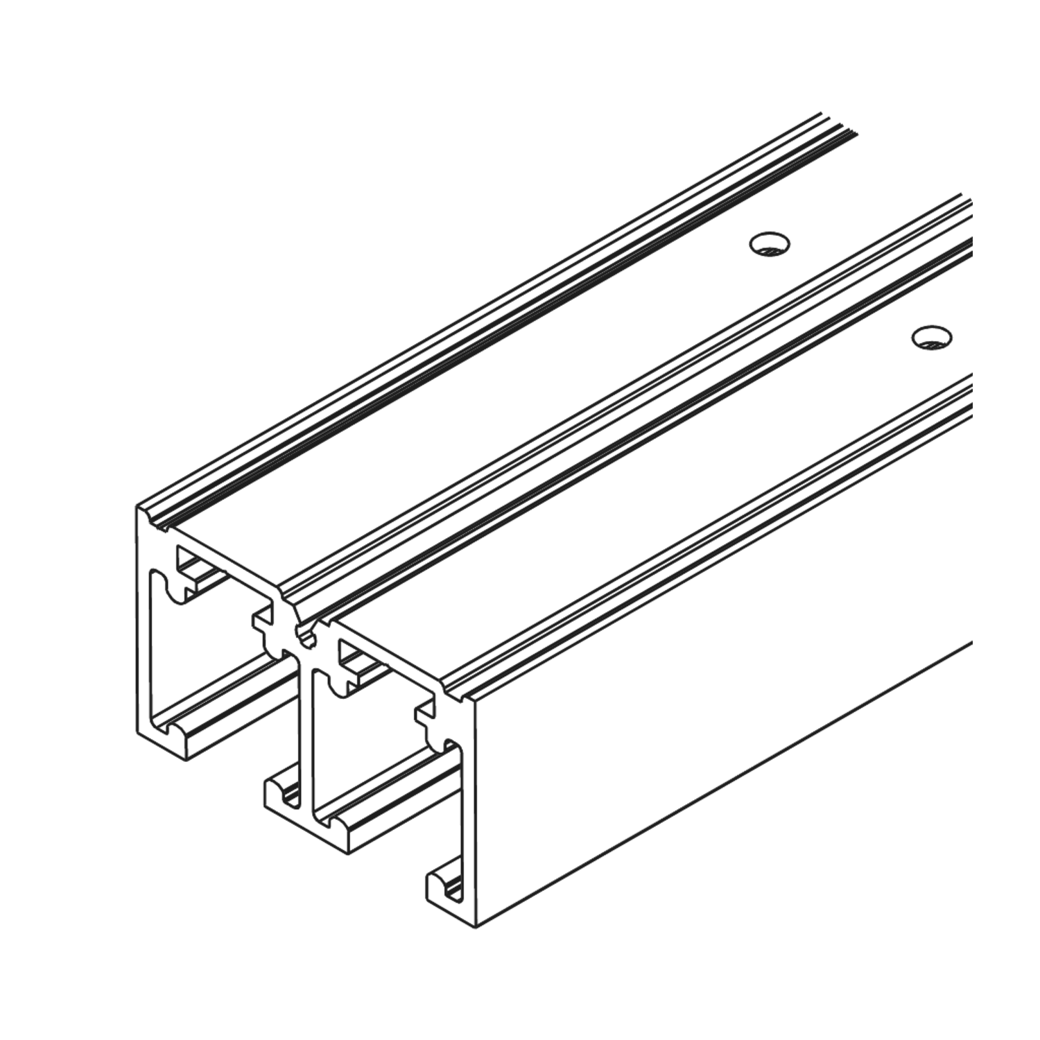 Hawa Ordena dubbele looprail 6000 mm