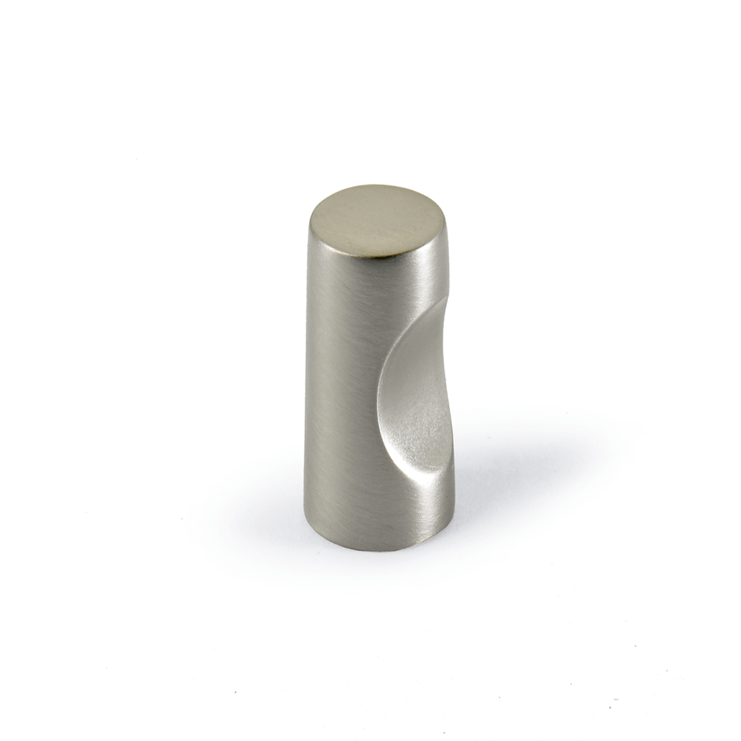 Knop Almus, H 23 mm, ø 12 mm, roestvrij staal finish geborsteld