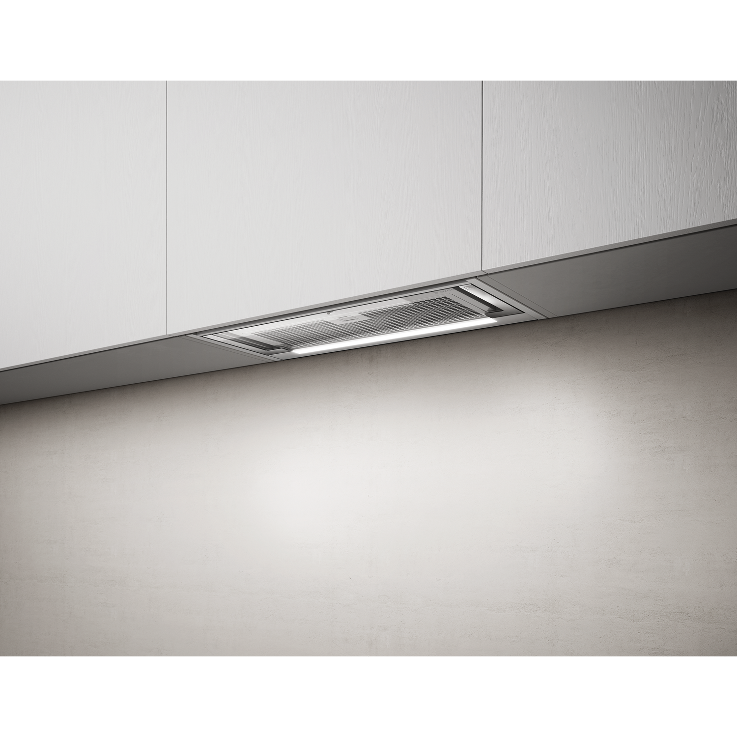 Glass out inbouw afvoer rvs + glas 60 cm