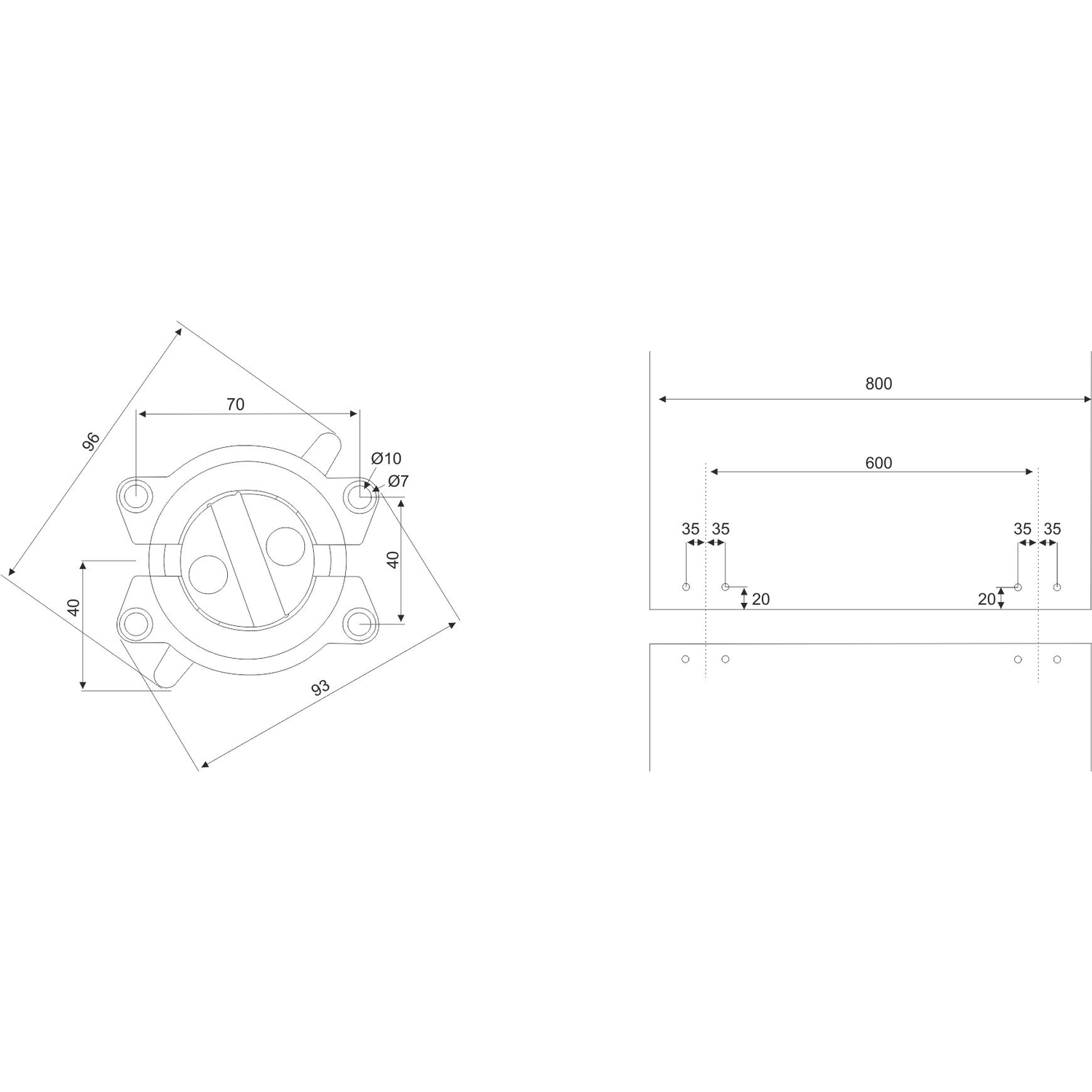 Fermeture de table taco k4 zamack   