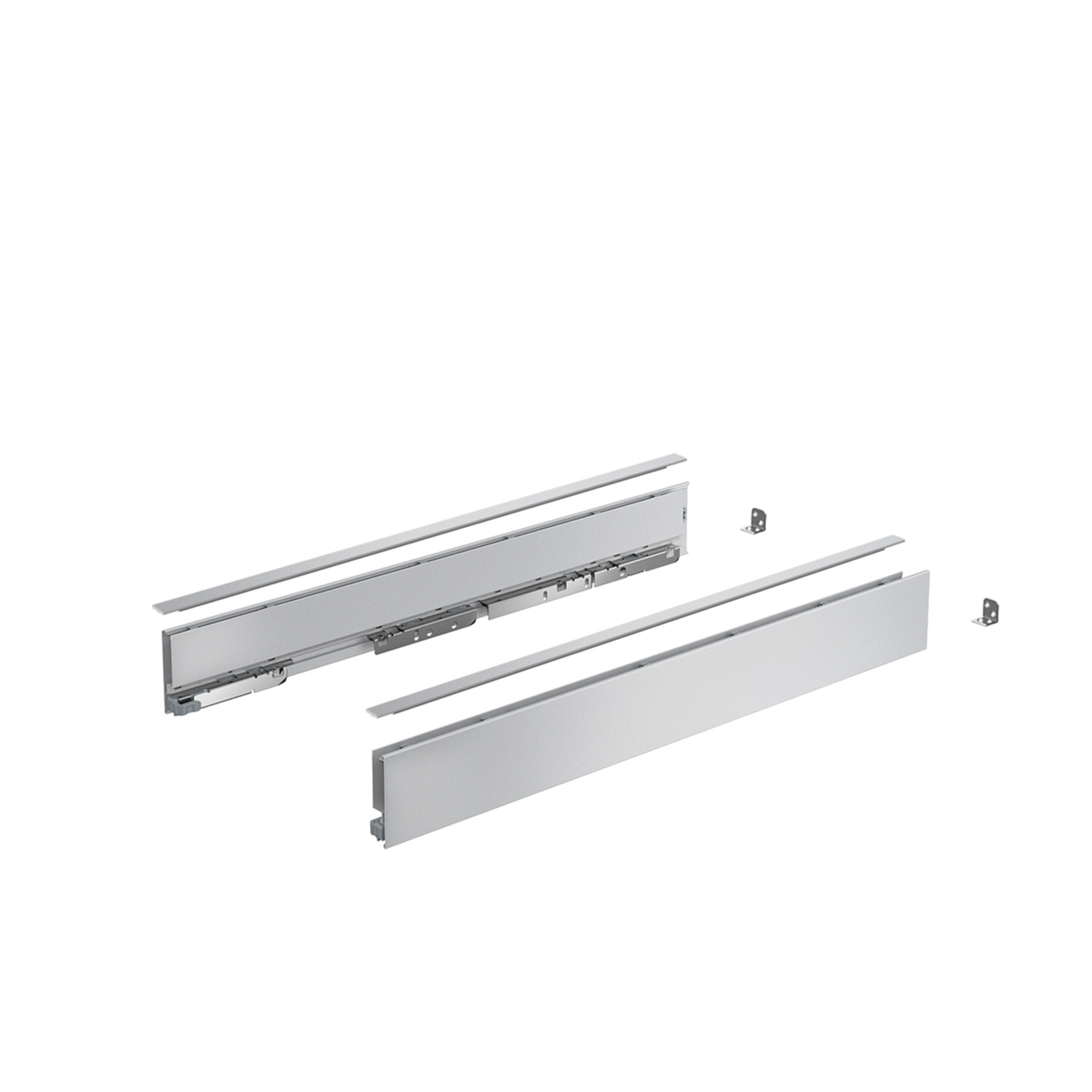 AvanTech YOU set côté tiroir h77 l500mm argenté g/d sans Fixation Frontal e