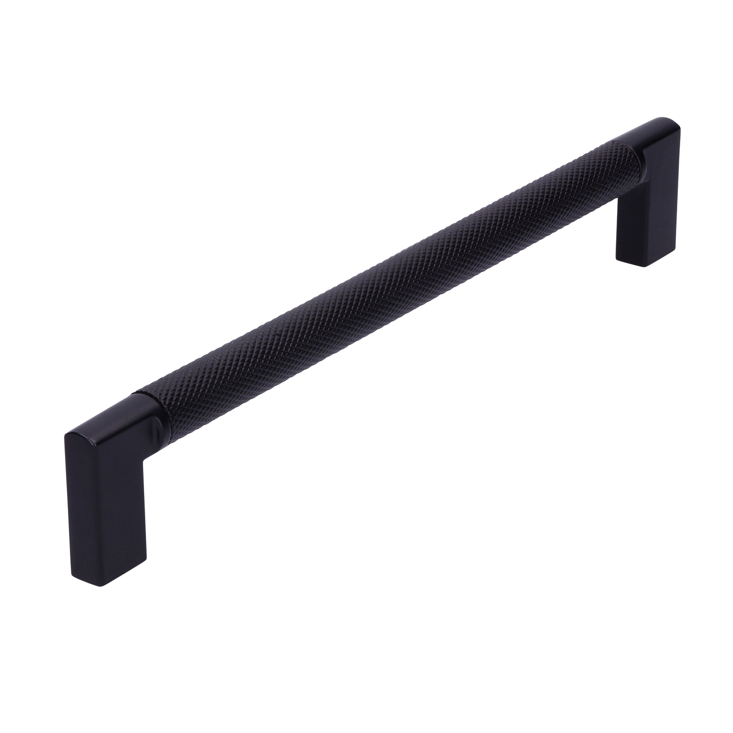 Poignée 160mm zamac rainuré noir mat 