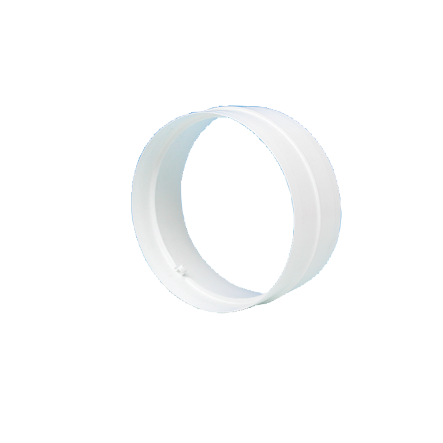 Raccord tube rond d.150 blanc  