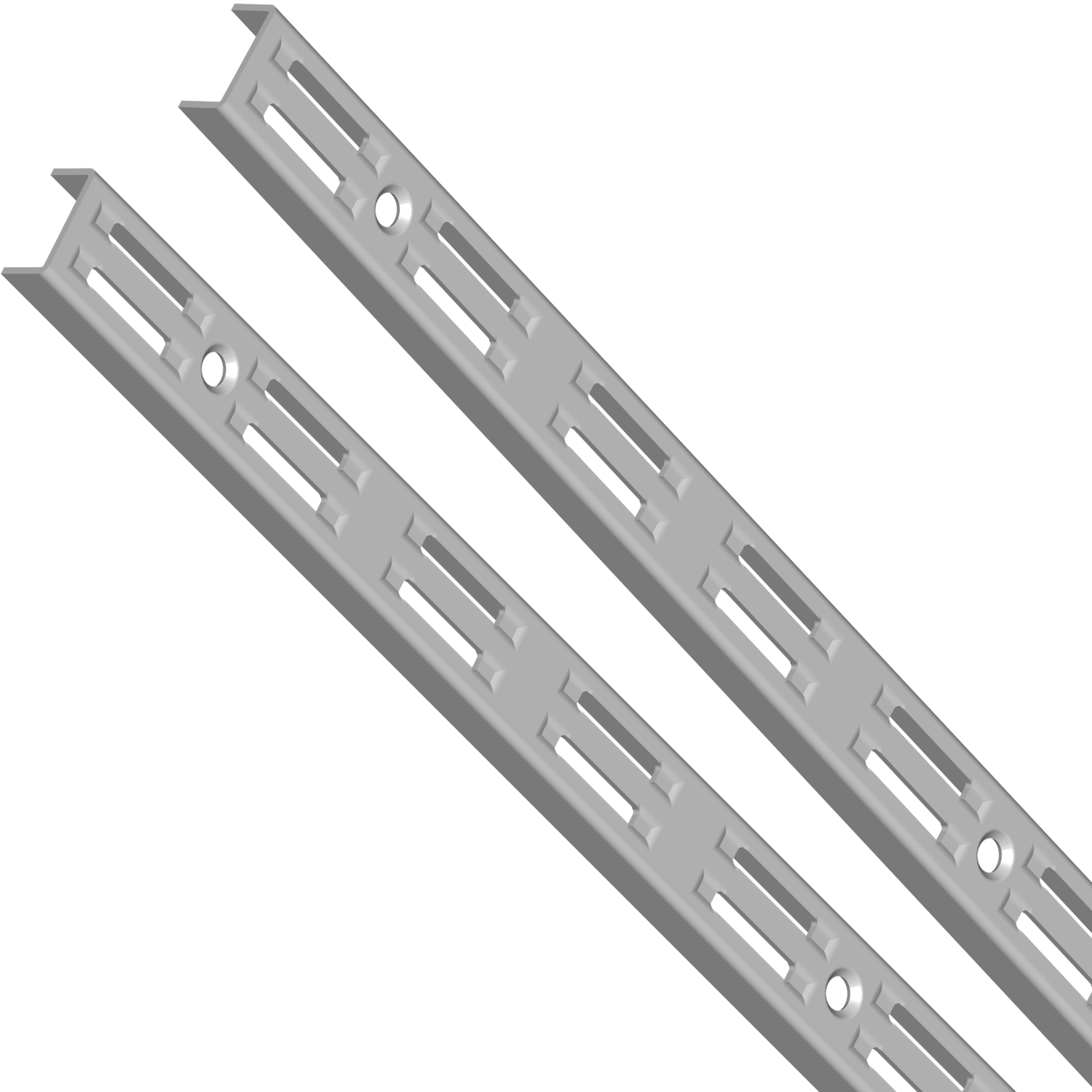 Cremailleres element double gris 1,0 M 