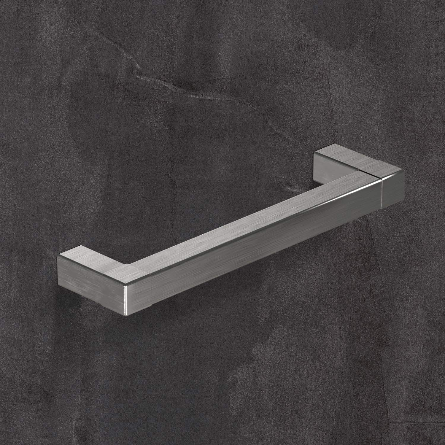 Greep Cadro, boorafstand 128, L 140.5 mm, B 12.5 mm, H 35 mm, roestvrij staal finish geborsteld