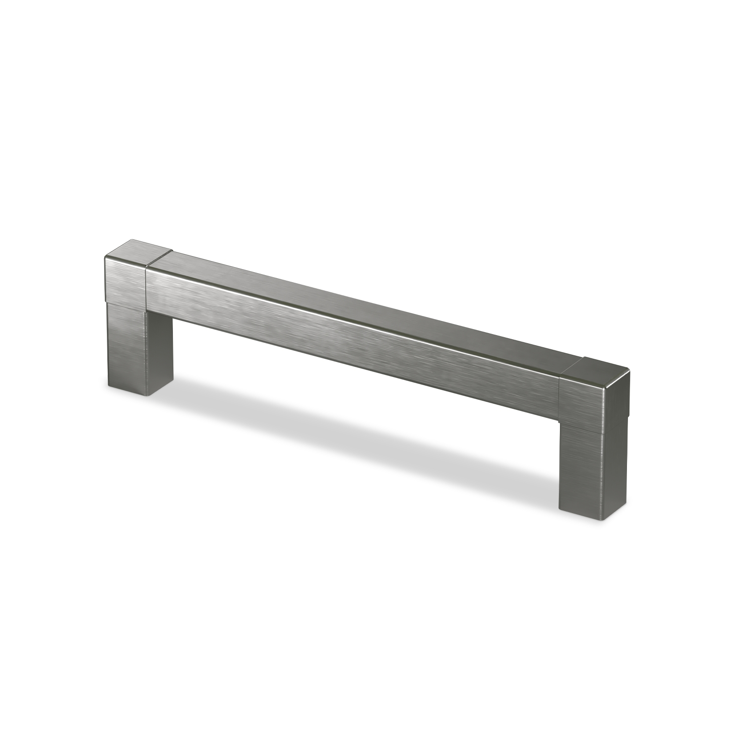 Greep Cadro, boorafstand 128, L 140.5 mm, B 12.5 mm, H 35 mm, roestvrij staal finish geborsteld