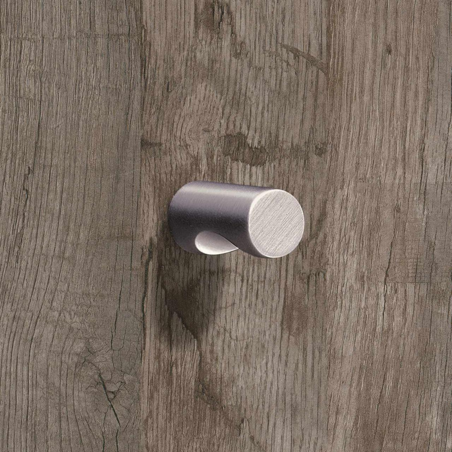 Knop Almus, H 23 mm, ø 12 mm, roestvrij staal finish geborsteld