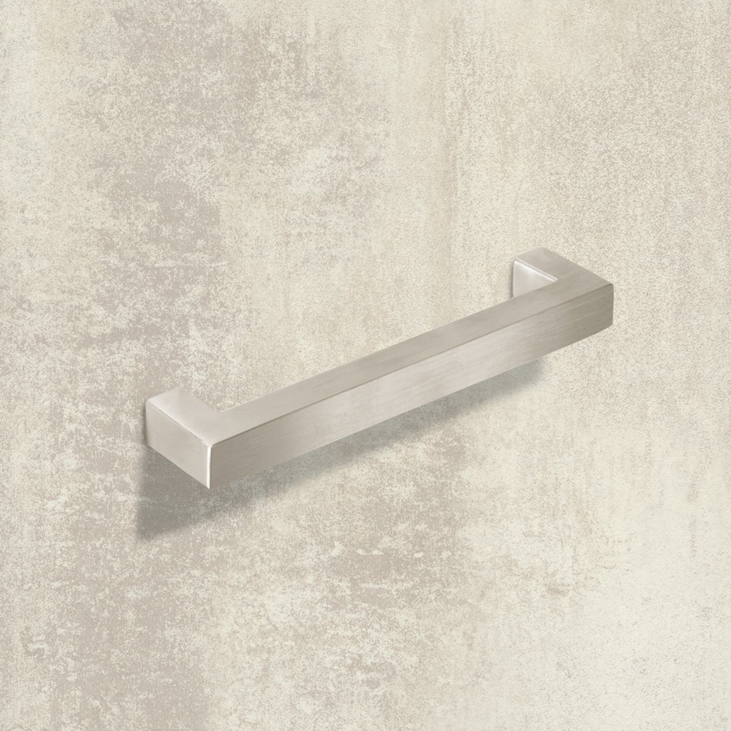 Greep Aosta, boorafstand 584, L 600 mm, B 16 mm, H 35 mm, roestvrij staal geborsteld