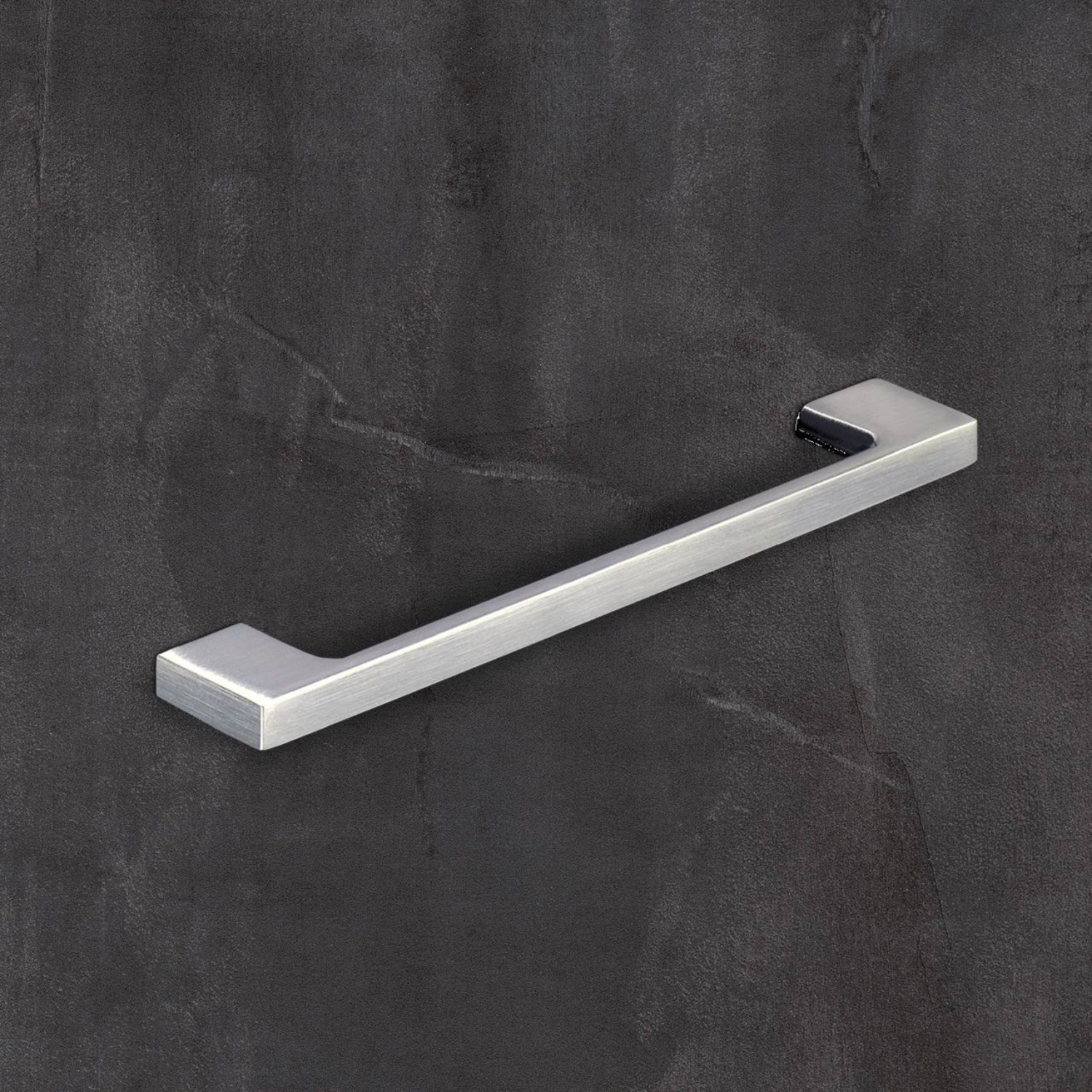 Greep Belluno, boorafstand 160 / 192 mm, L 200 mm, B 9 mm, H 30 mm, roestvrij staal finish geborsteld