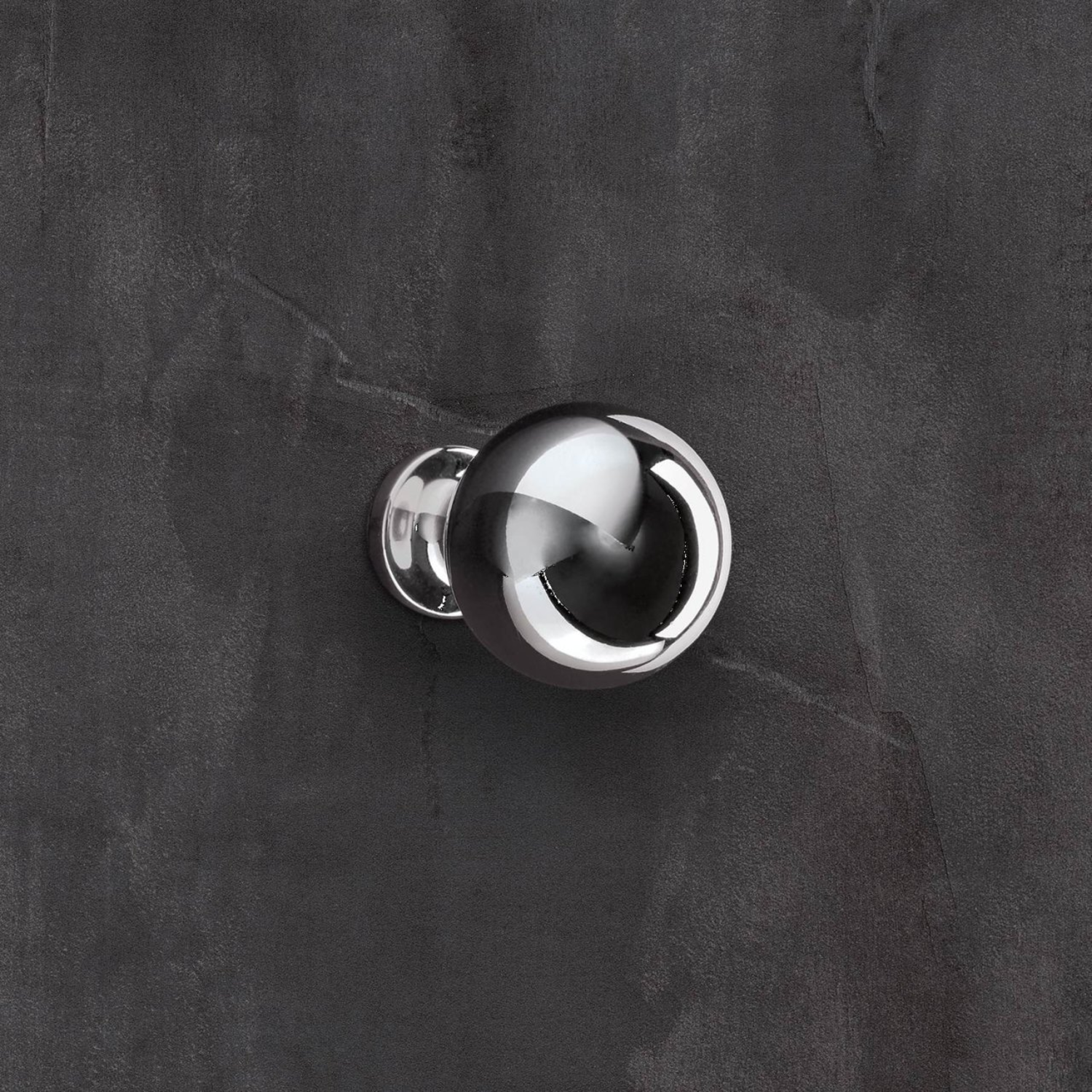 Bouton Bona, H 41 mm, ø 30 mm, chromé brillant