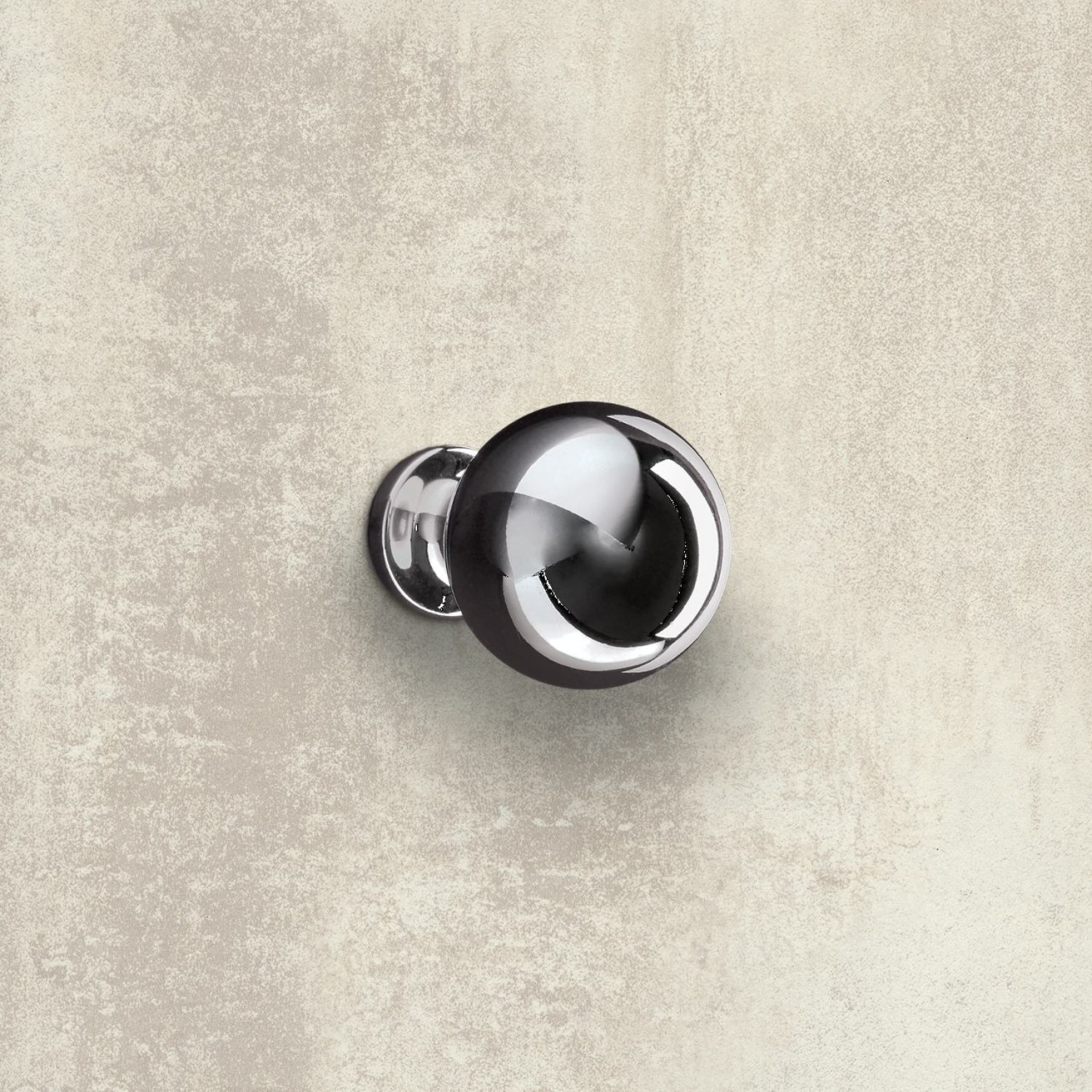 Bouton Bona, H 41 mm, ø 30 mm, chromé brillant