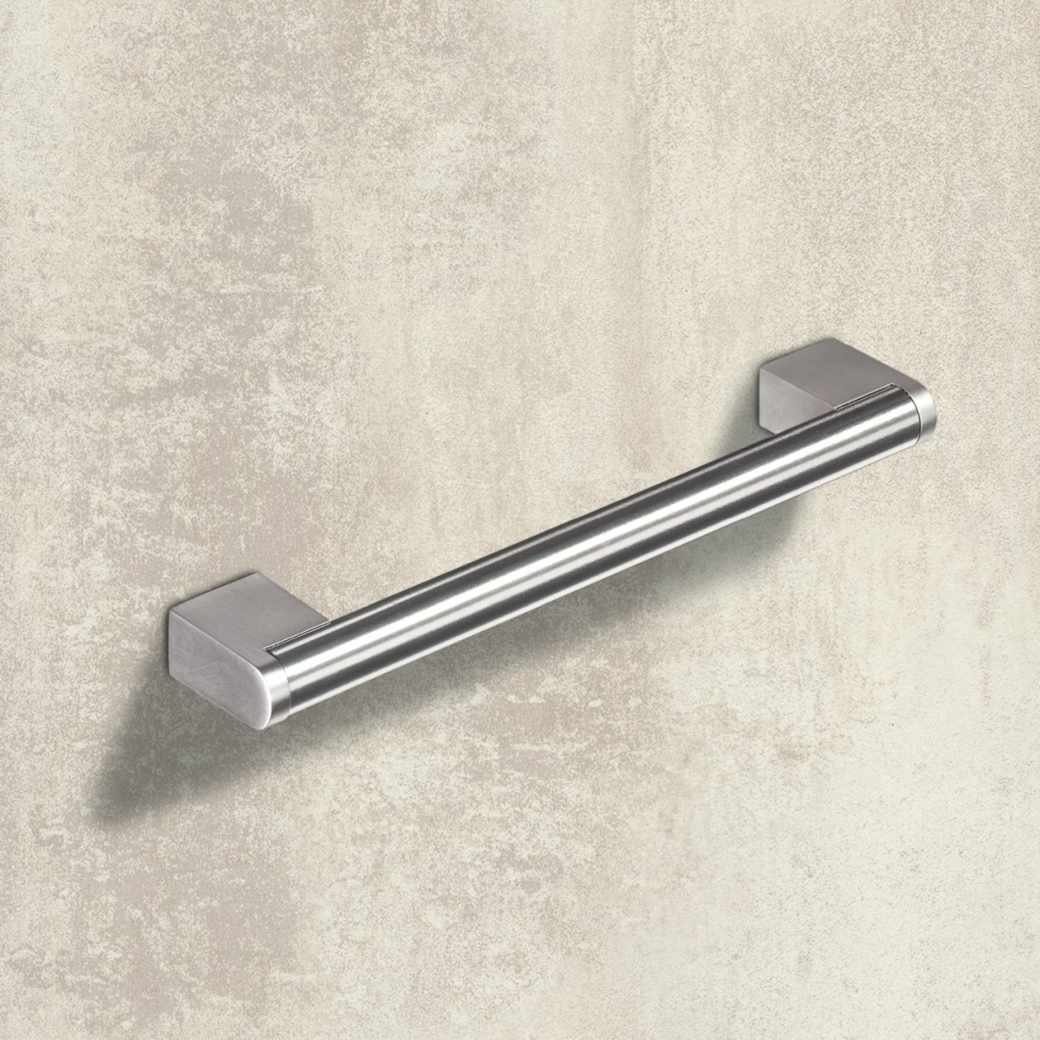 Poignée Brema, entraxe de perçages 96, L 108 mm, B 14 mm, H 35 mm, inox brossé / aspect inox brossé