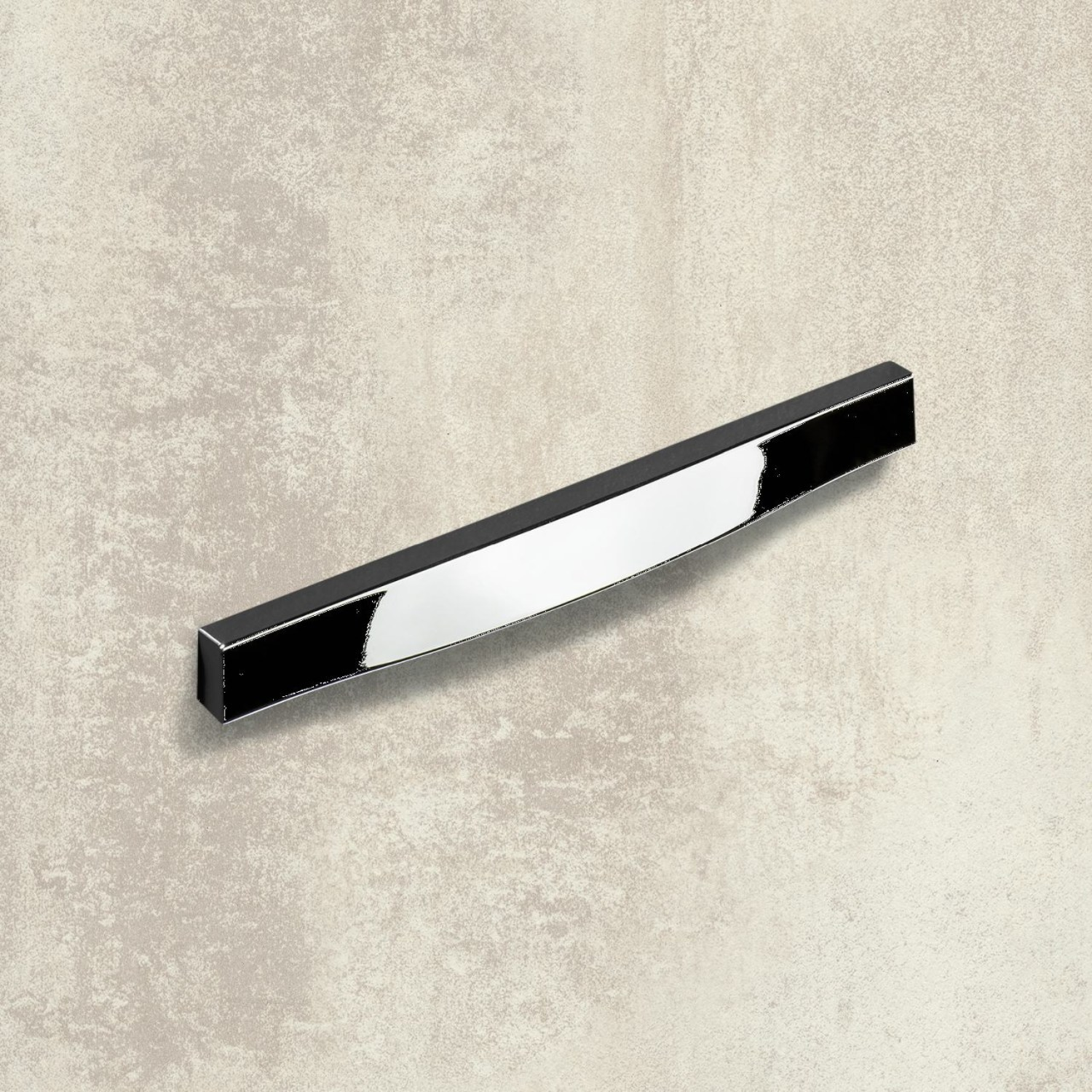 Greep Forli, boorafstand 160 / 192 mm, L 204 mm, B 18 mm, H 16 mm, glans verchroomd