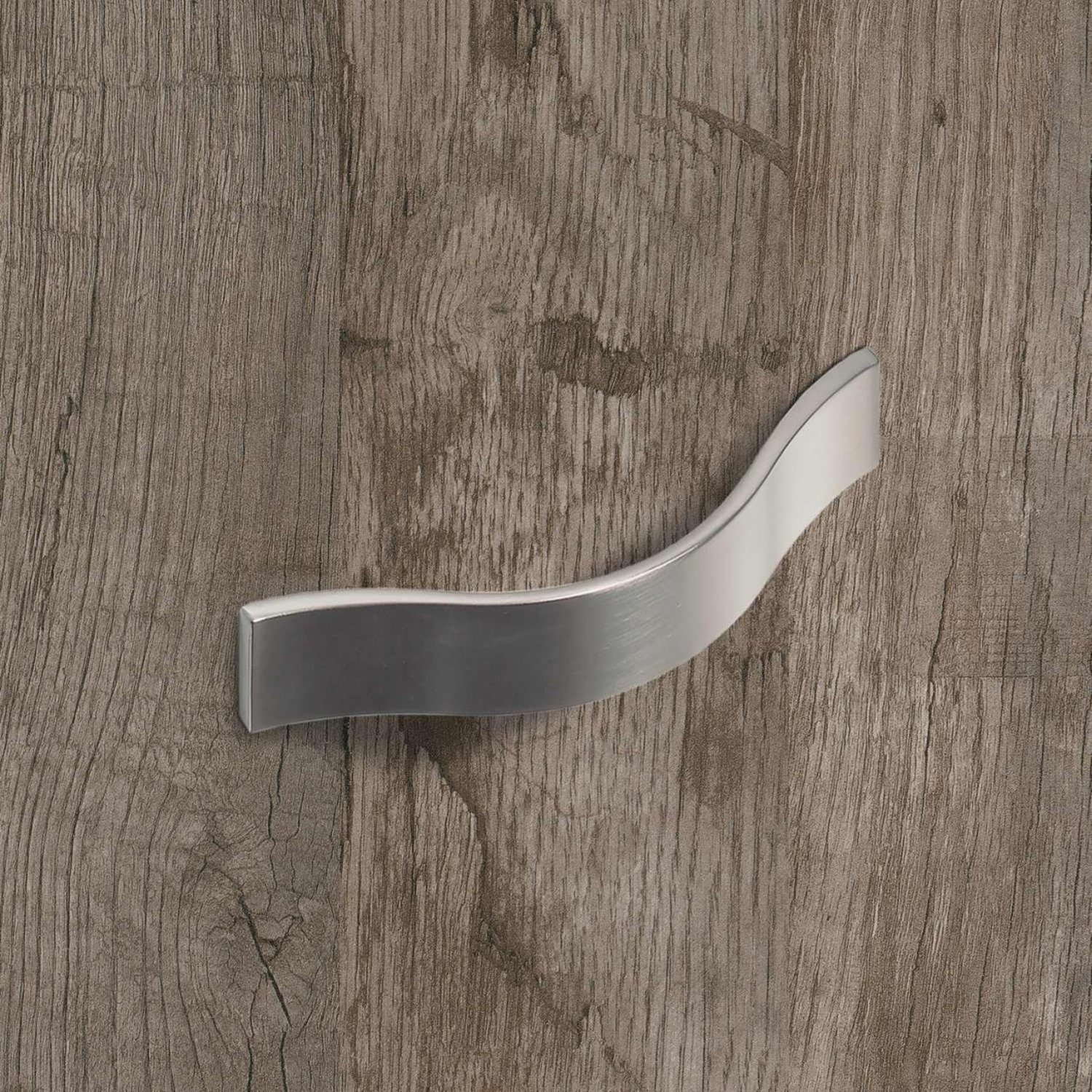 Greep Genoa, boorafstand 128, L 170 mm, B 23 mm, H 26 mm, roestvrij staal finish geborsteld