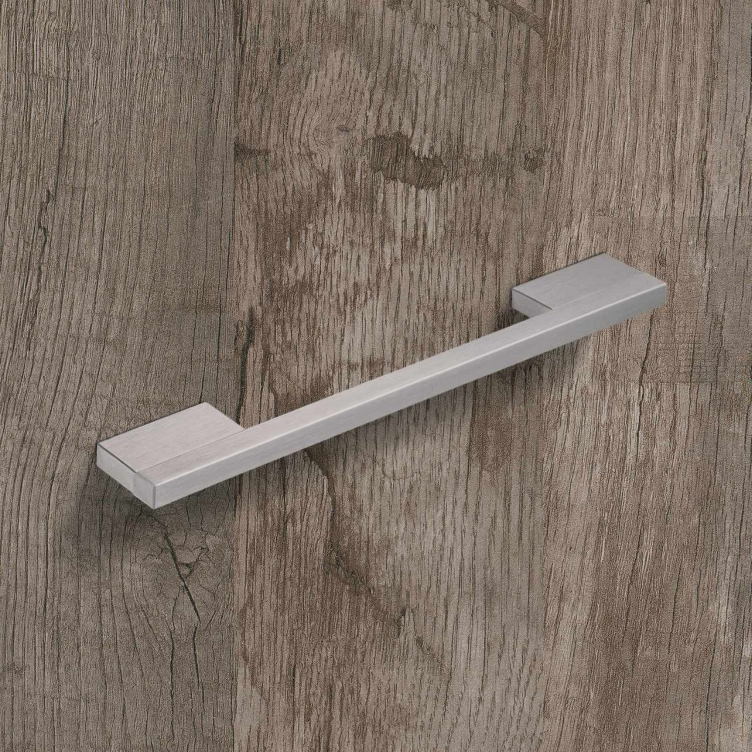 Poignée Imperia, entraxe de perçages 192, L 220 mm, B 9 mm, H 35 mm, aspect inox brossé