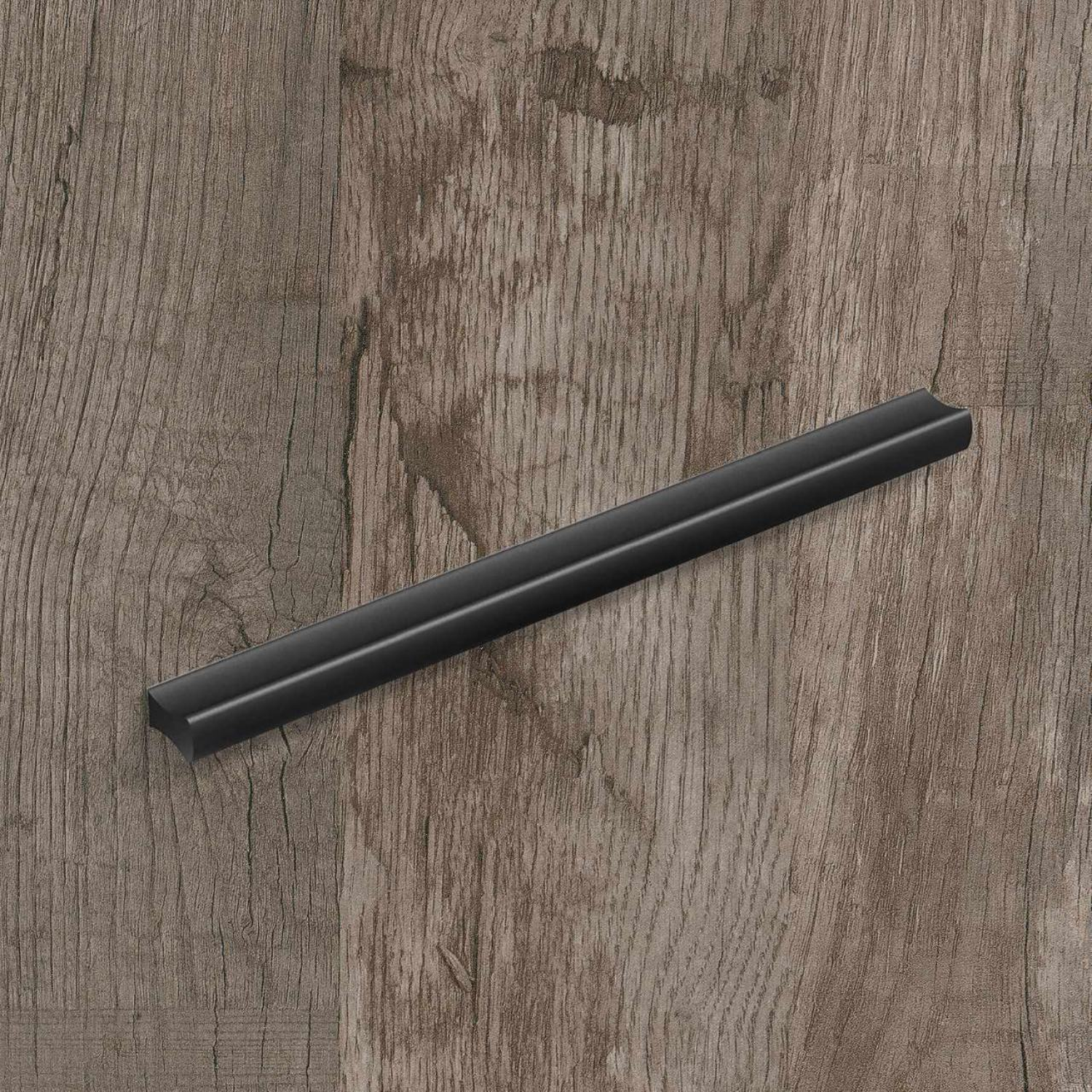 Poignée Kervo, entraxe de perçages 96 / 128 mm, L 152 mm, B 10 mm, H 18 mm, noir mat