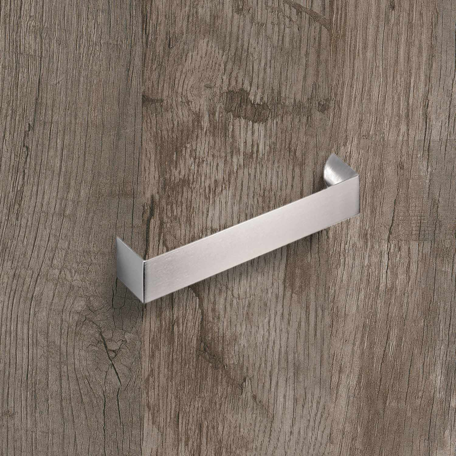 Greep Nursia, boorafstand 160, L 168 mm, B 24 mm, H 30 mm, roestvrij staal finish geborsteld