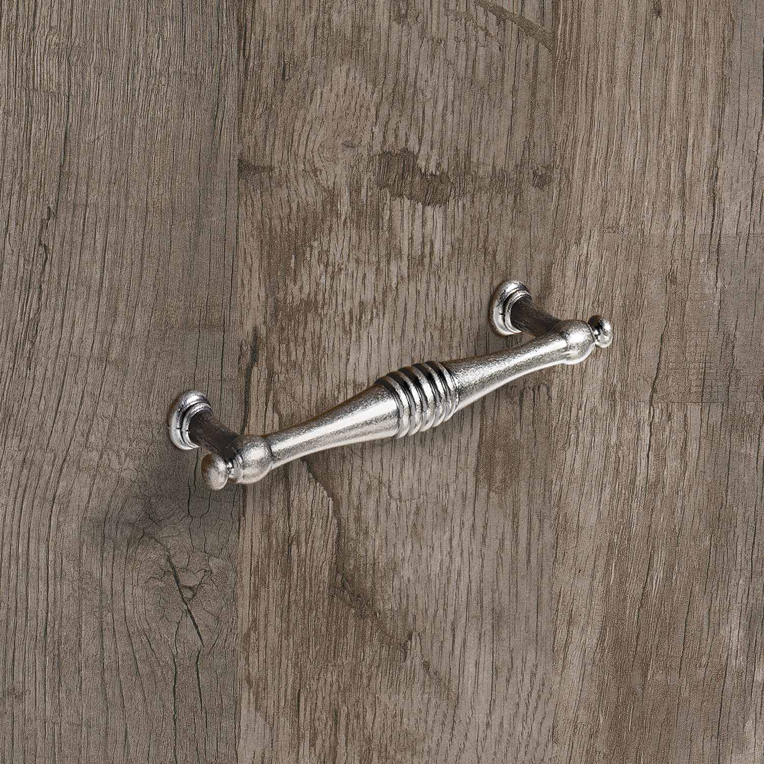 Greep Osimo, boorafstand 96, L 120 mm, H 22 mm, ø 13 mm, tinkleurig antiek