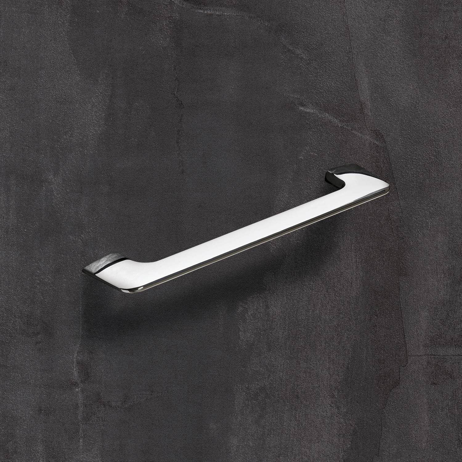Poignée Suasa, entraxe de perçages 160, L 202 mm, B 8 mm, H 38 mm, chromé brillant