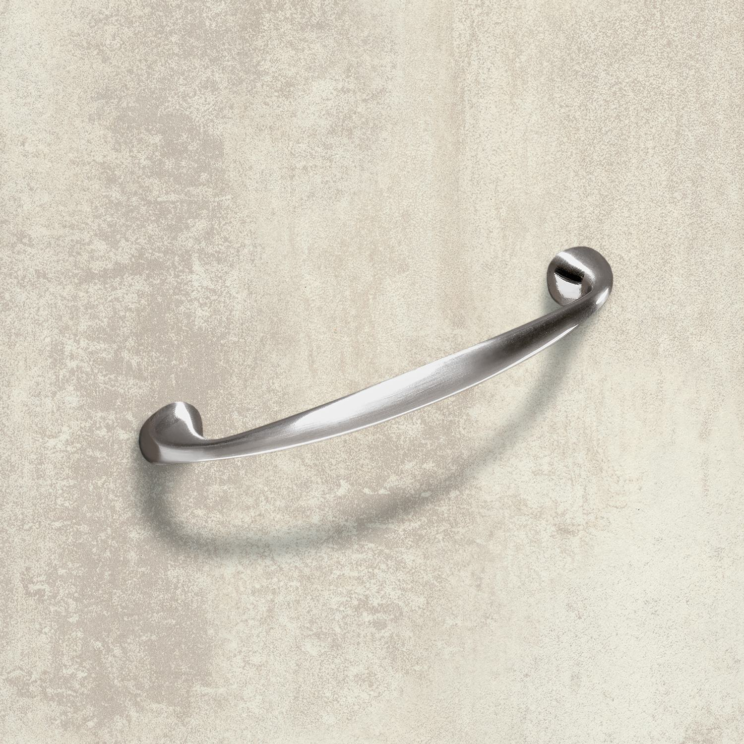 Greep Terranda, boorafstand 128, L 146 mm, B 12 mm, H 28 mm, roestvrij staal finish geborsteld