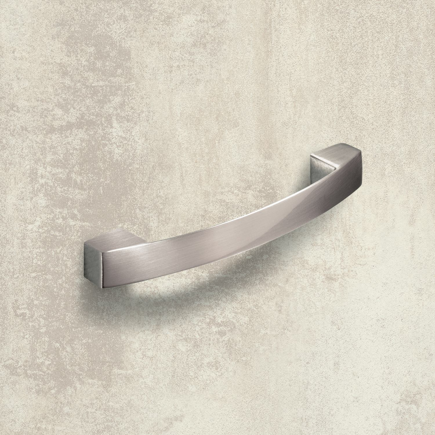 Poignée Vantania, entraxe de perçages 128, L 144 mm, B 14 mm, H 27 mm, aspect inox brossé
