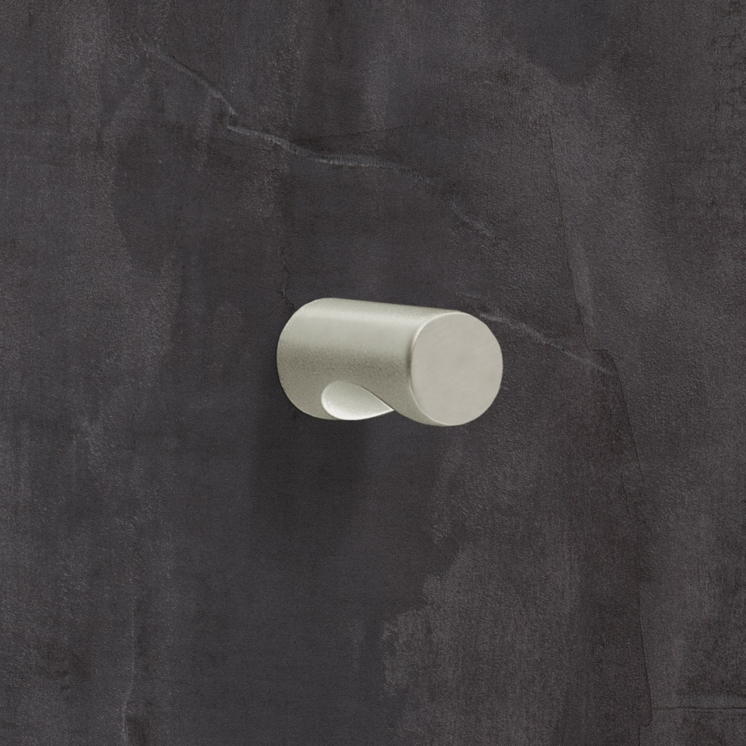 Bouton Almus, H 23 mm, ø 12 mm, Nickelé mat