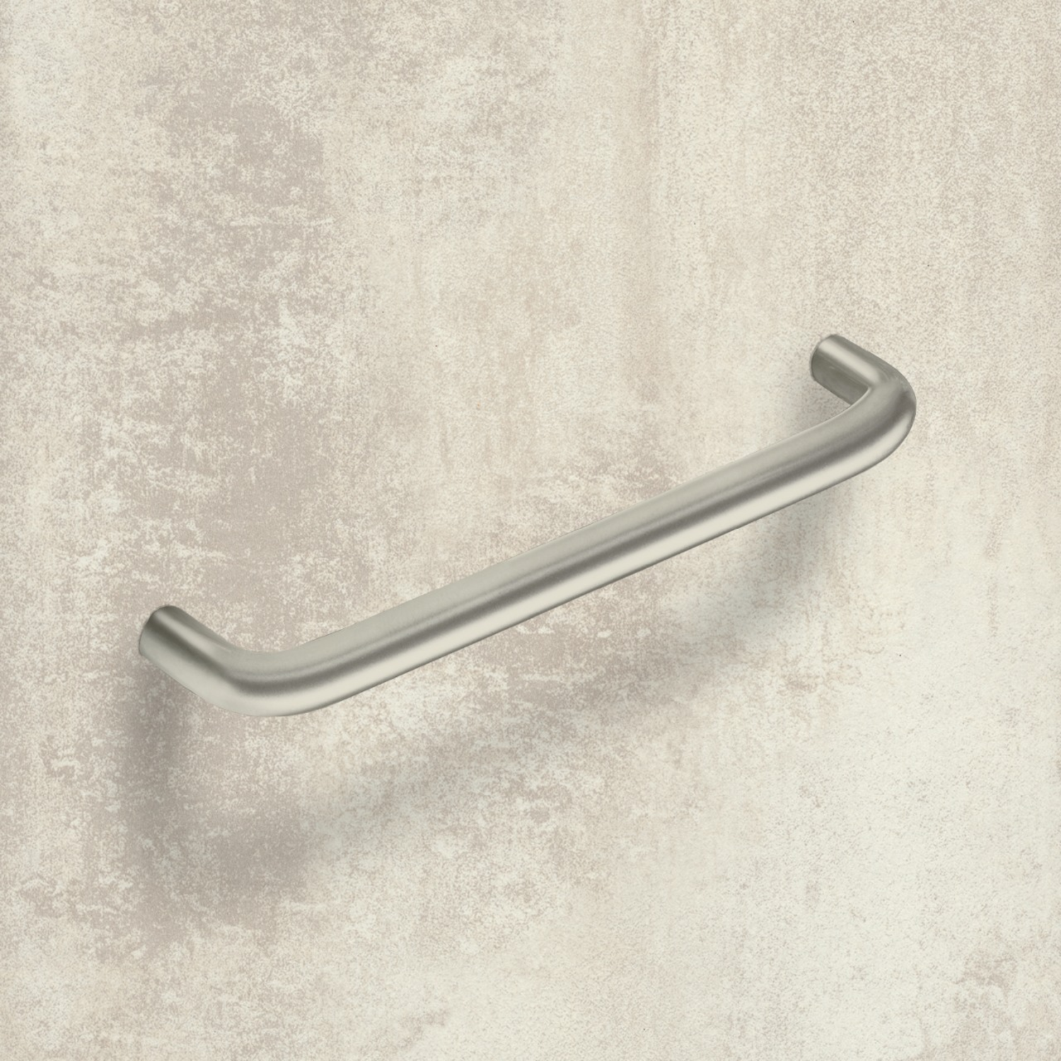 Greep Avenio, boorafstand 128, L 136 mm, H 32 mm, ø 8 mm, roestvrij staal finish geborsteld