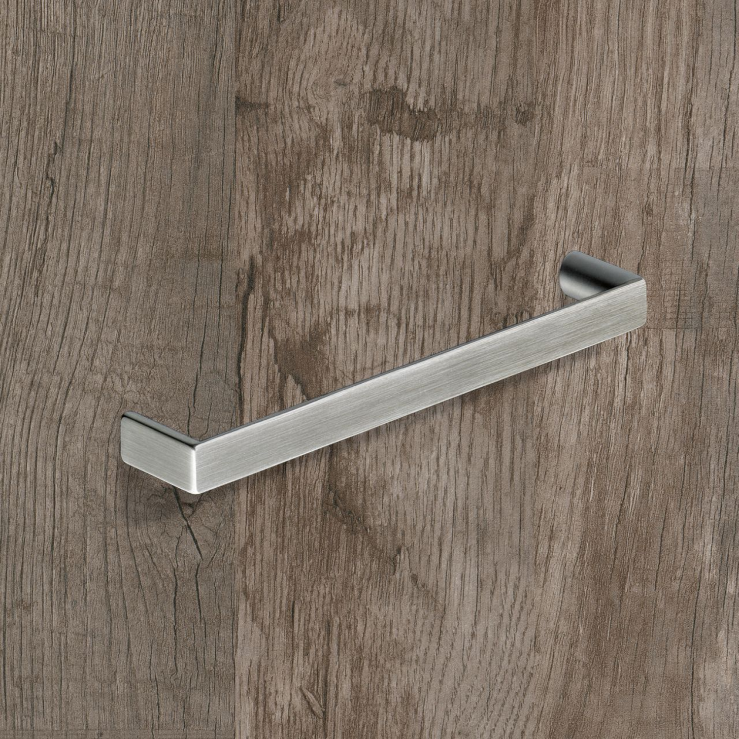 Greep Baldone, boorafstand 256, L 264 mm, B 15 mm, H 29 mm, roestvrij staal finish geborsteld