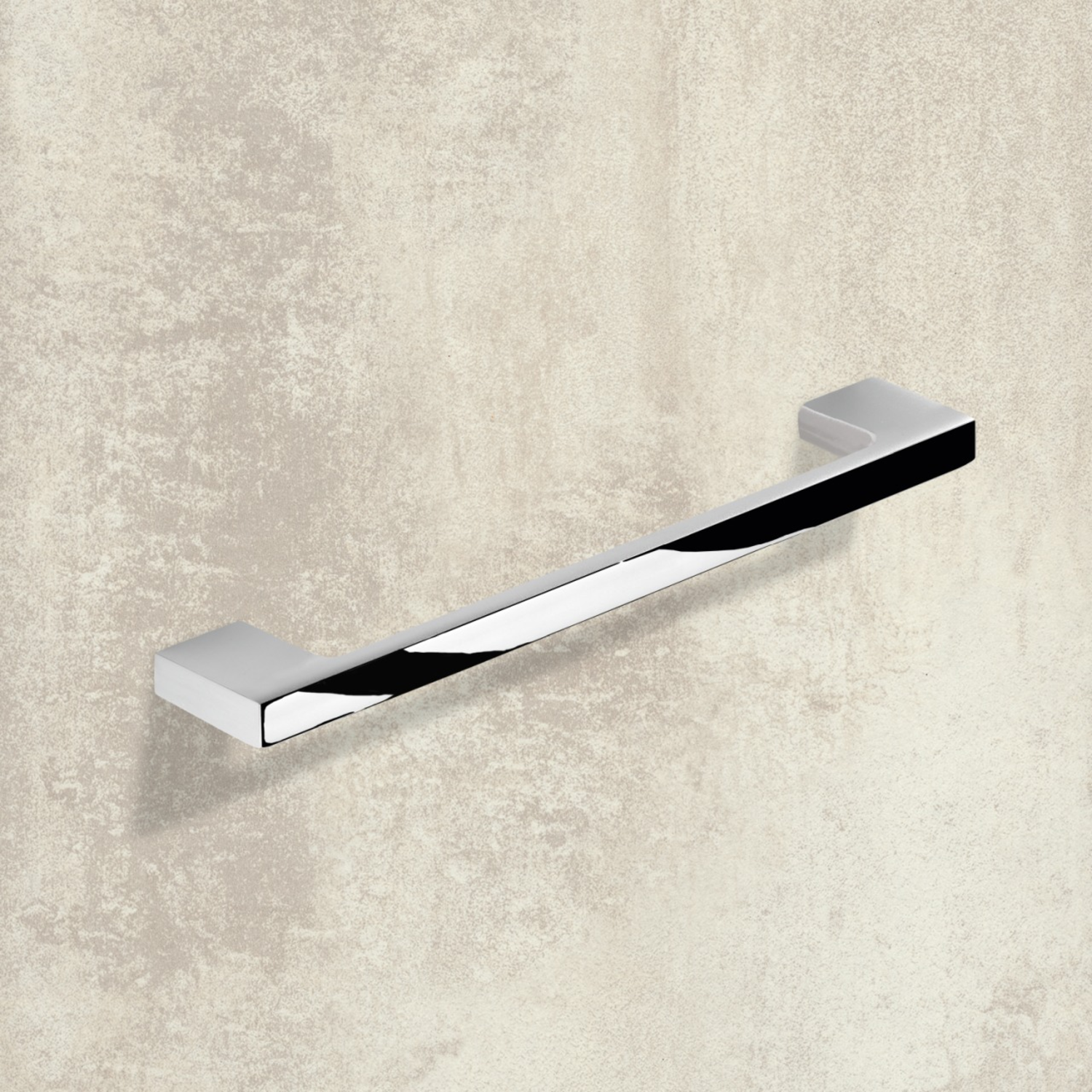 Greep Belluno, boorafstand 96, L 130 mm, B 9 mm, H 28 mm, glans verchroomd