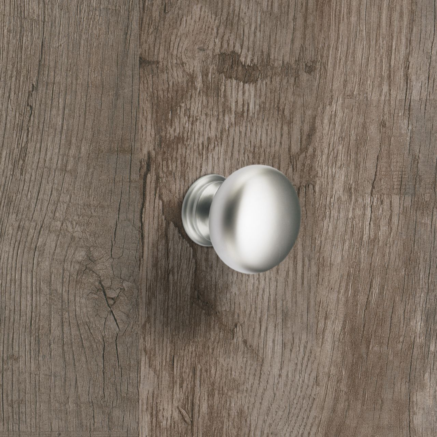 Bouton Cirpi, H 27 mm, ø 30 mm, Chromé mat