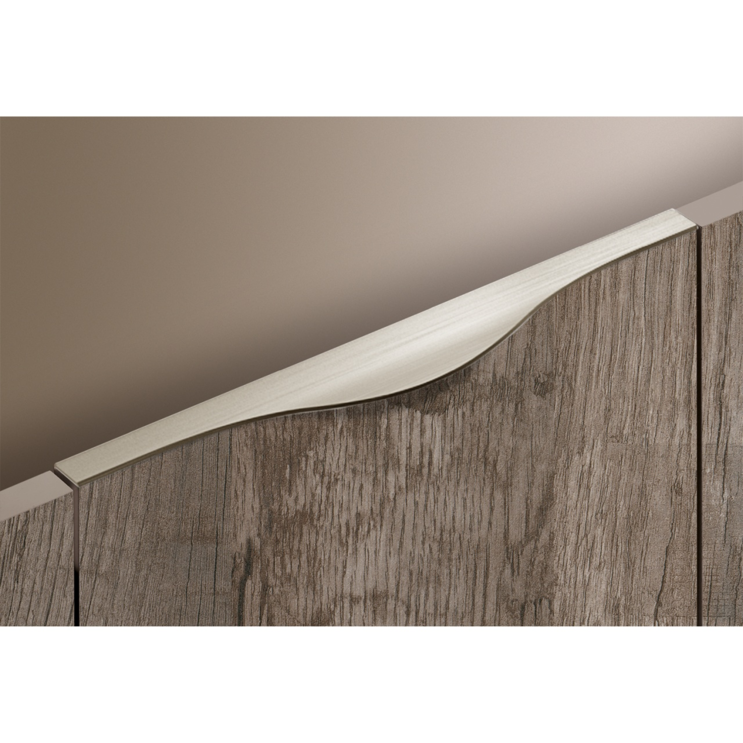 Greeplijst Codania, L 595 mm, roestvrij staal finish geborsteld