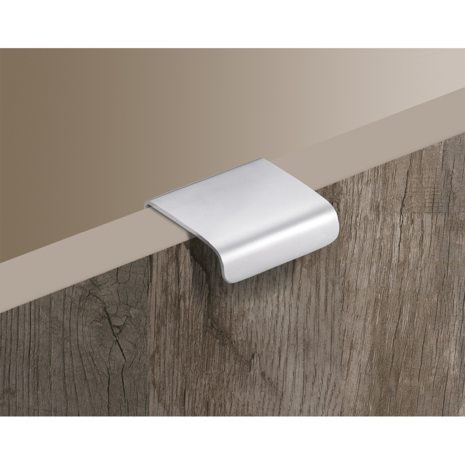 Greep Empoli, boorafstand 25, L 38 mm, B 36 mm, H 15 mm, Mat verchroomd