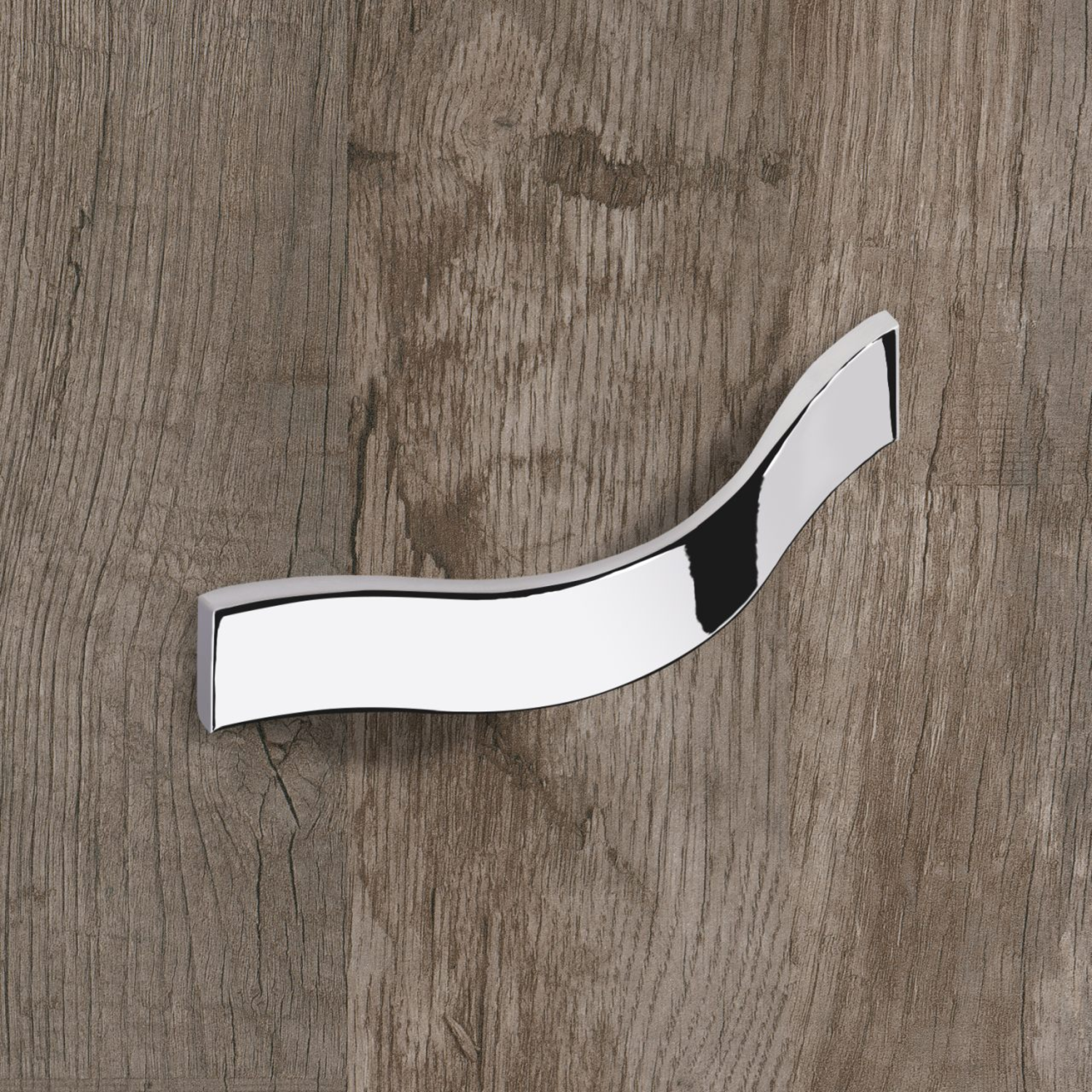 Poignée Genoa, entraxe de perçages 128, L 170 mm, B 23 mm, H 26 mm, chromé brillant