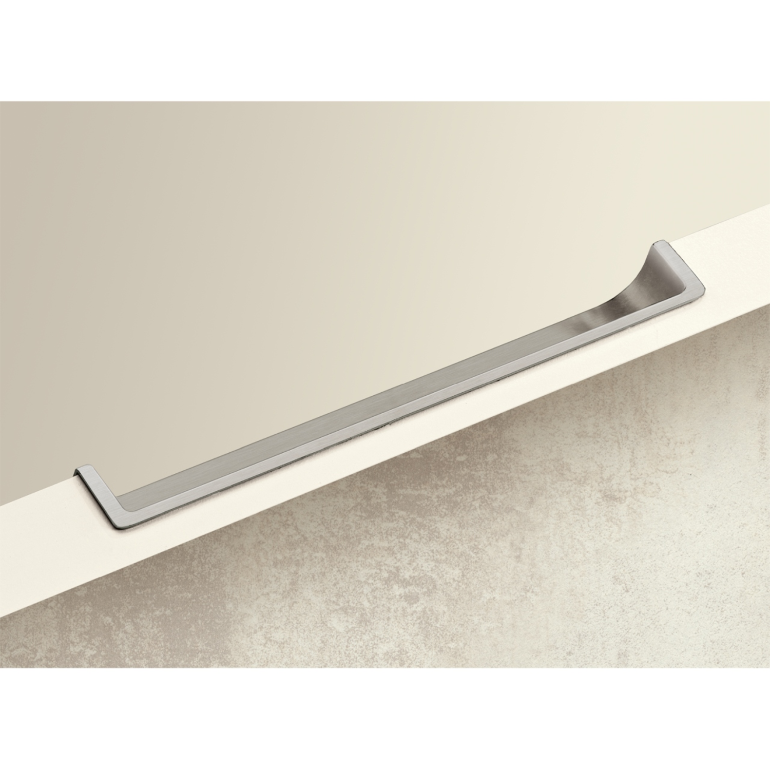 greep om in te laten Genzone, L 134 mm, B 16 mm, H 16 mm, roestvrij staal finish geborsteld