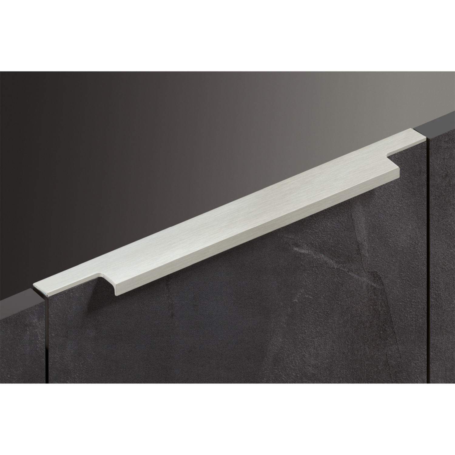 Poignée profil Lamezia, L 795 mm, B 39 mm, aspect inox brossé