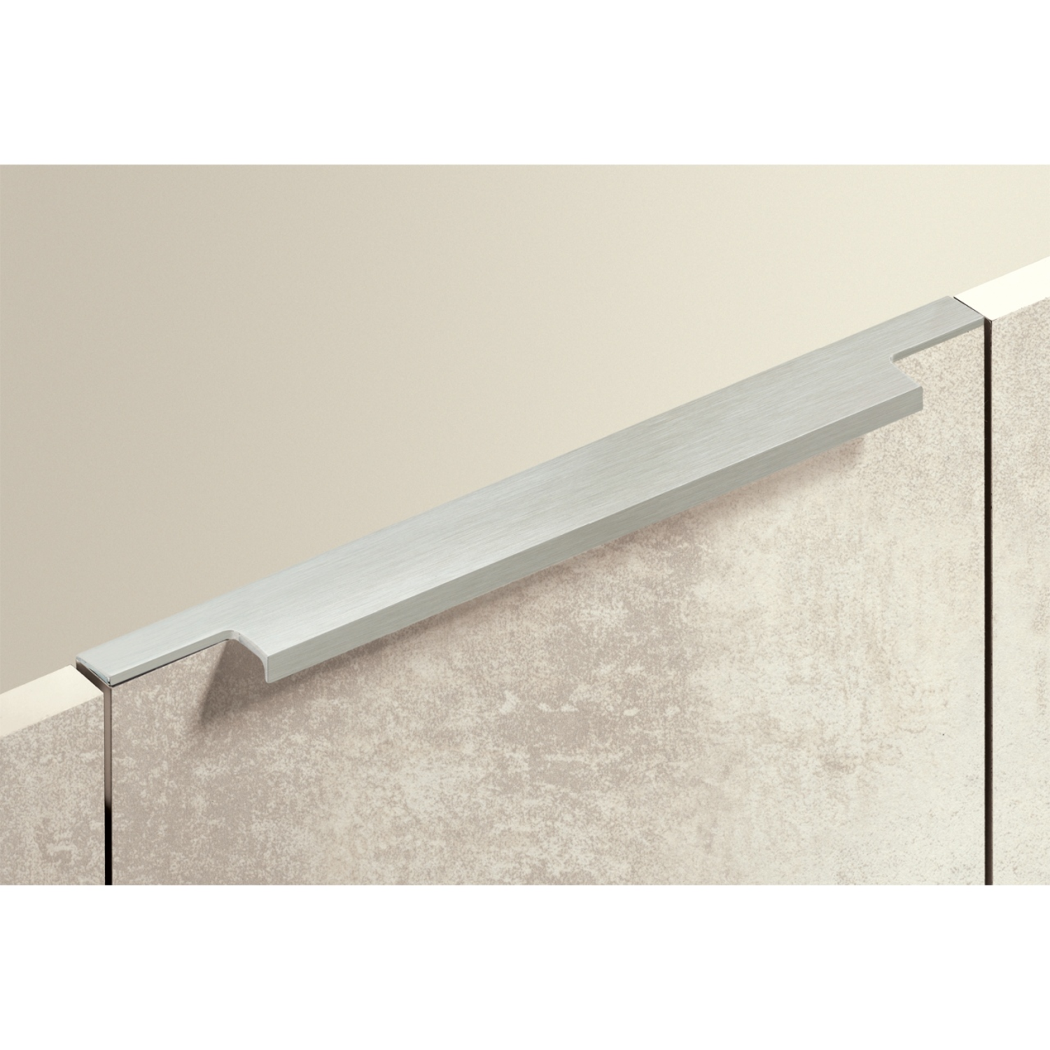 Poignée profil Lamezia, L 795 mm, B 39 mm, aspect inox brossé