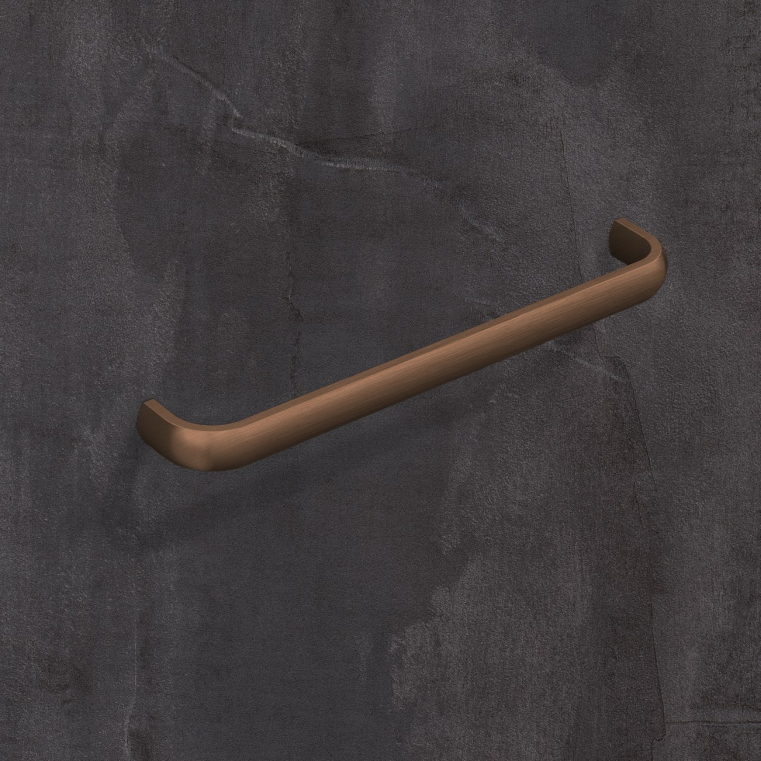 Poignée Naila, entraxe de perçages 96, L 103 mm, B 12 mm, H 26 mm, brun métal brossé