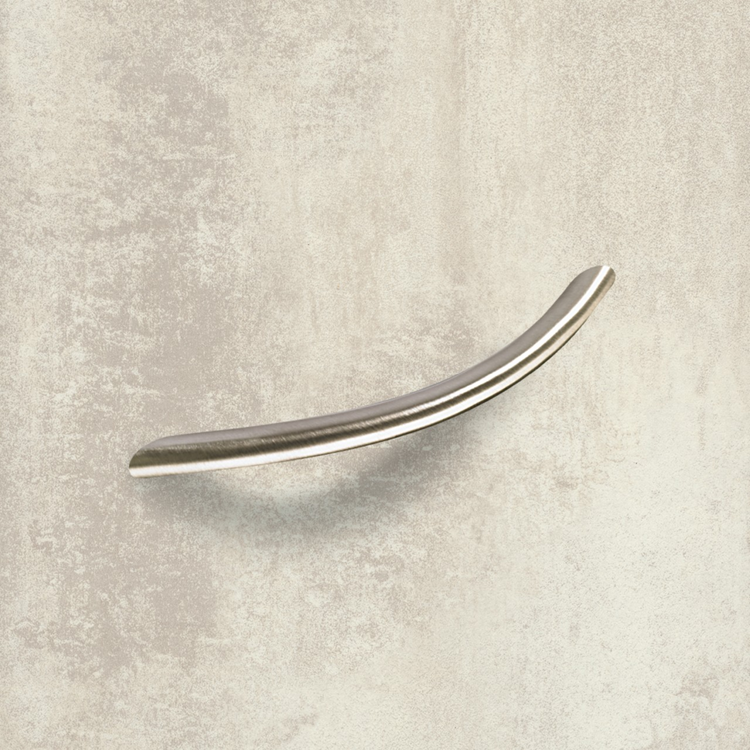 Poignée Nicia, entraxe de perçages 96, L 112 mm, H 30 mm, ø 10 mm, aspect inox brossé