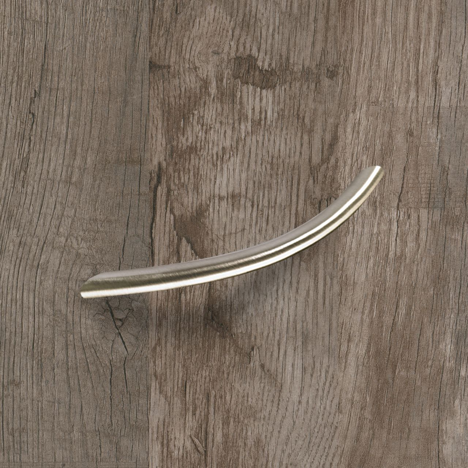 Poignée Nicia, entraxe de perçages 96, L 112 mm, H 30 mm, ø 10 mm, aspect inox brossé