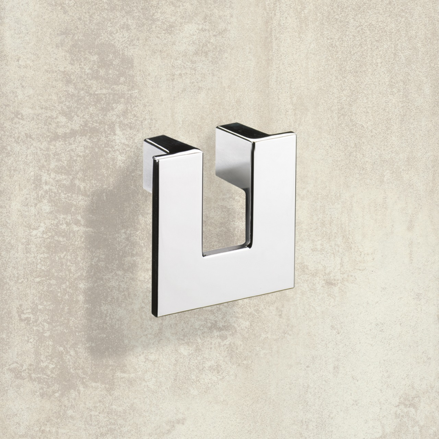 Greep Vigilia, boorafstand 32, L 60 mm, B 60 mm, H 24 mm, glans verchroomd