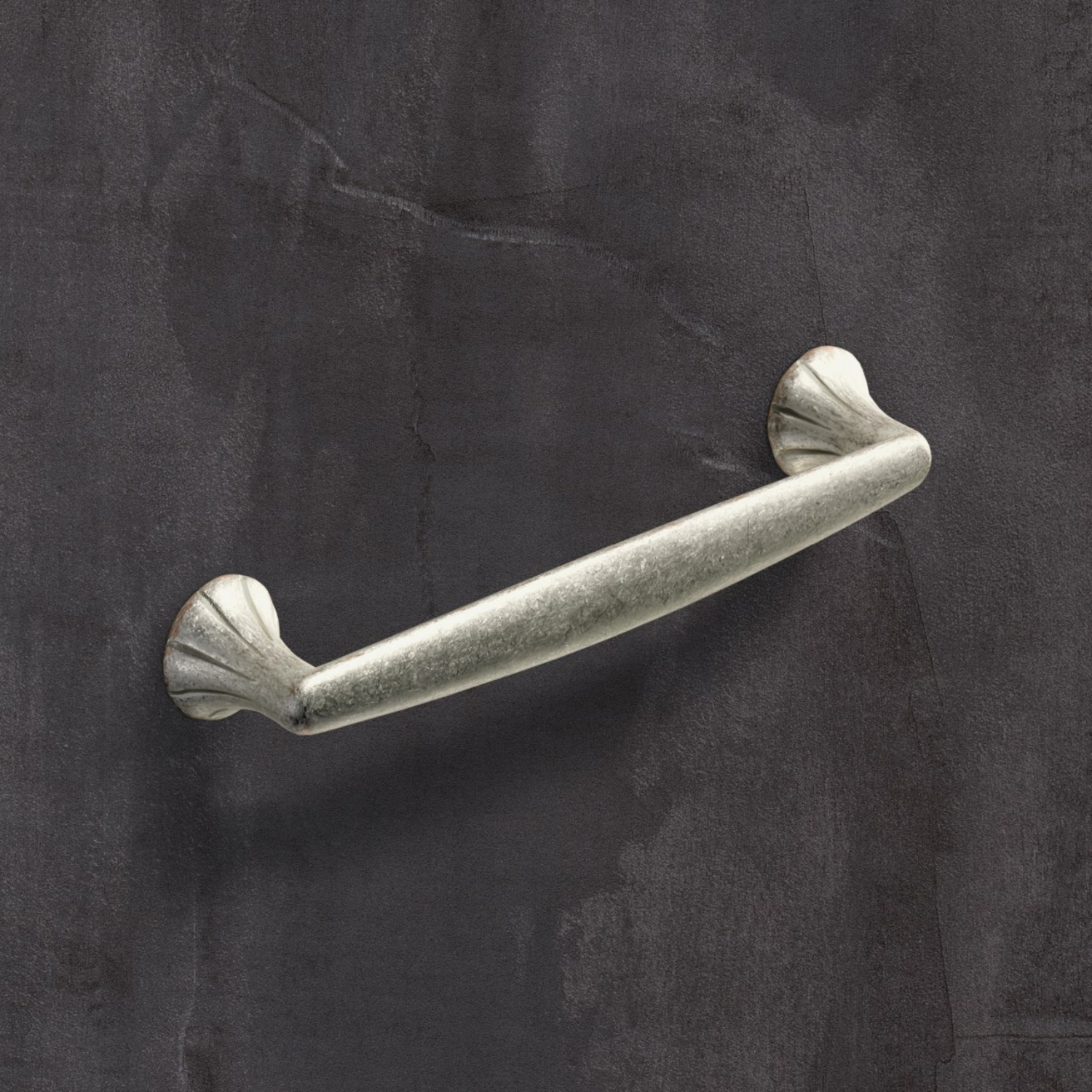 Poignée Salacia, entraxe de perçages 128, L 151 mm, B 23 mm, H 30 mm, aspect étain