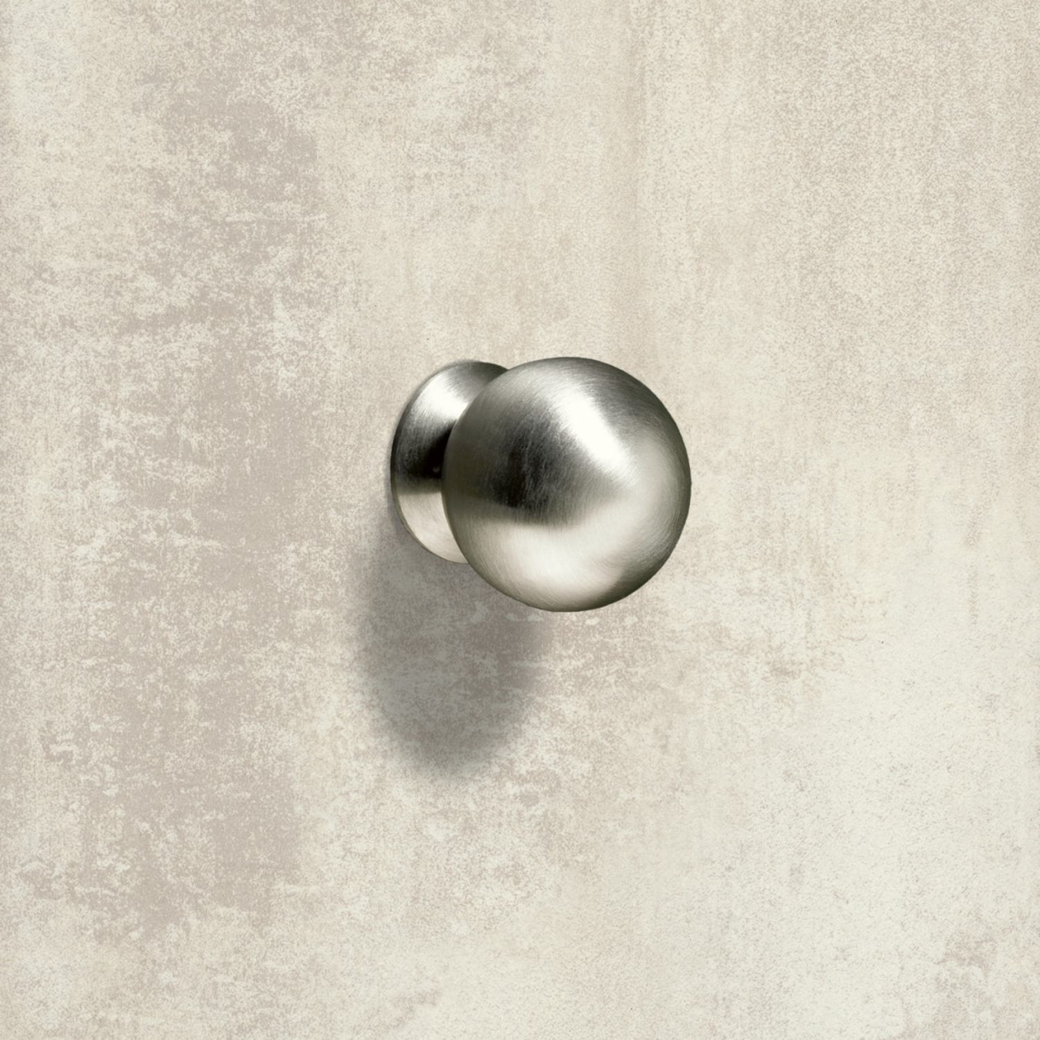 Bouton Serbinum, H 28 mm, ø 25 mm, Inox brossé