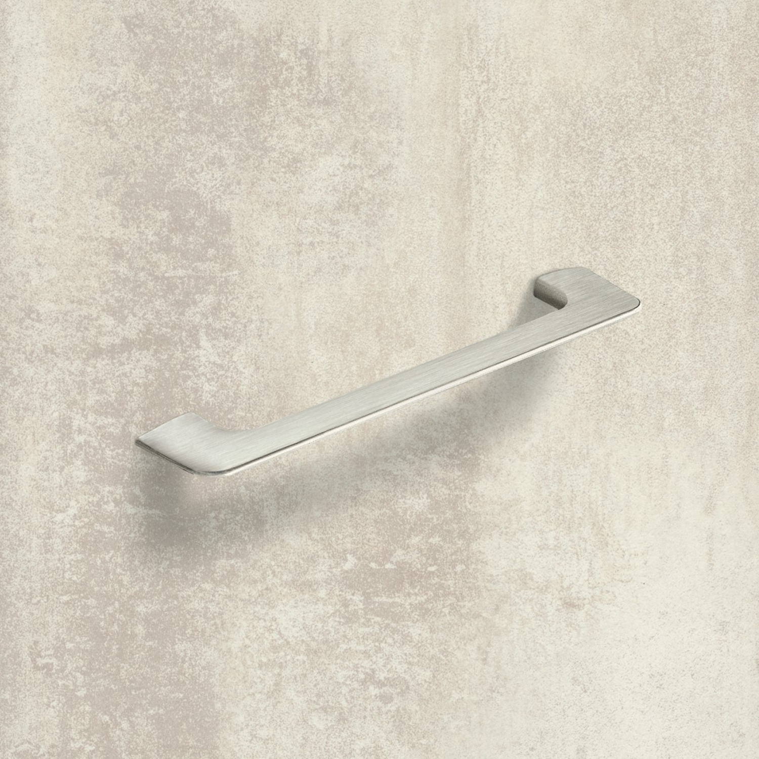 Poignée Suasa, entraxe de perçages 160, L 202 mm, B 8 mm, H 38 mm, aspect inox brossé
