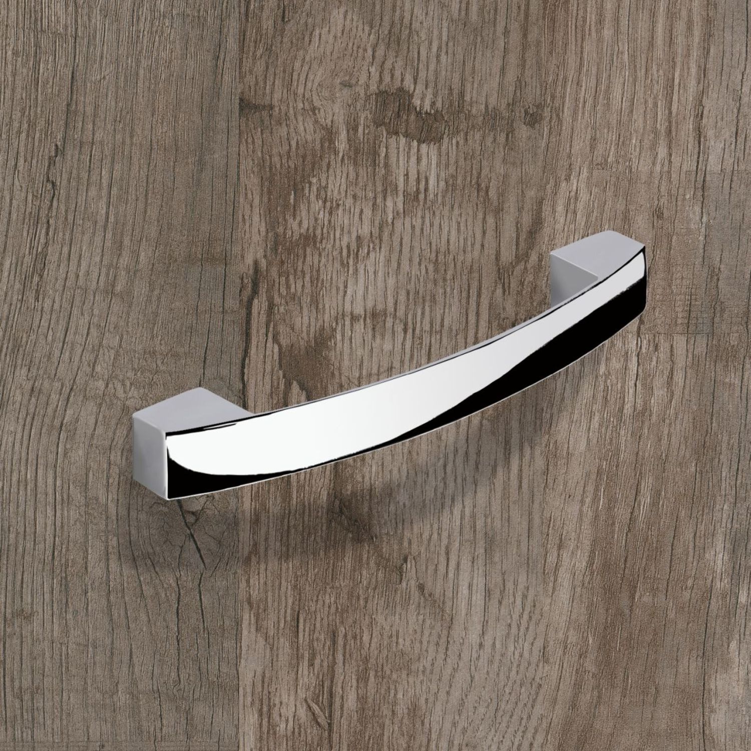 Poignée Vantania, entraxe de perçages 128, L 144 mm, B 14 mm, H 27 mm, chromé brillant