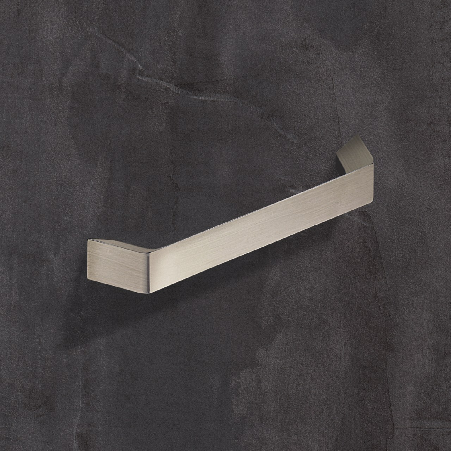 Poignée Veronia, entraxe de perçages 128, L 144 mm, B 14 mm, H 30 mm, aspect inox brossé