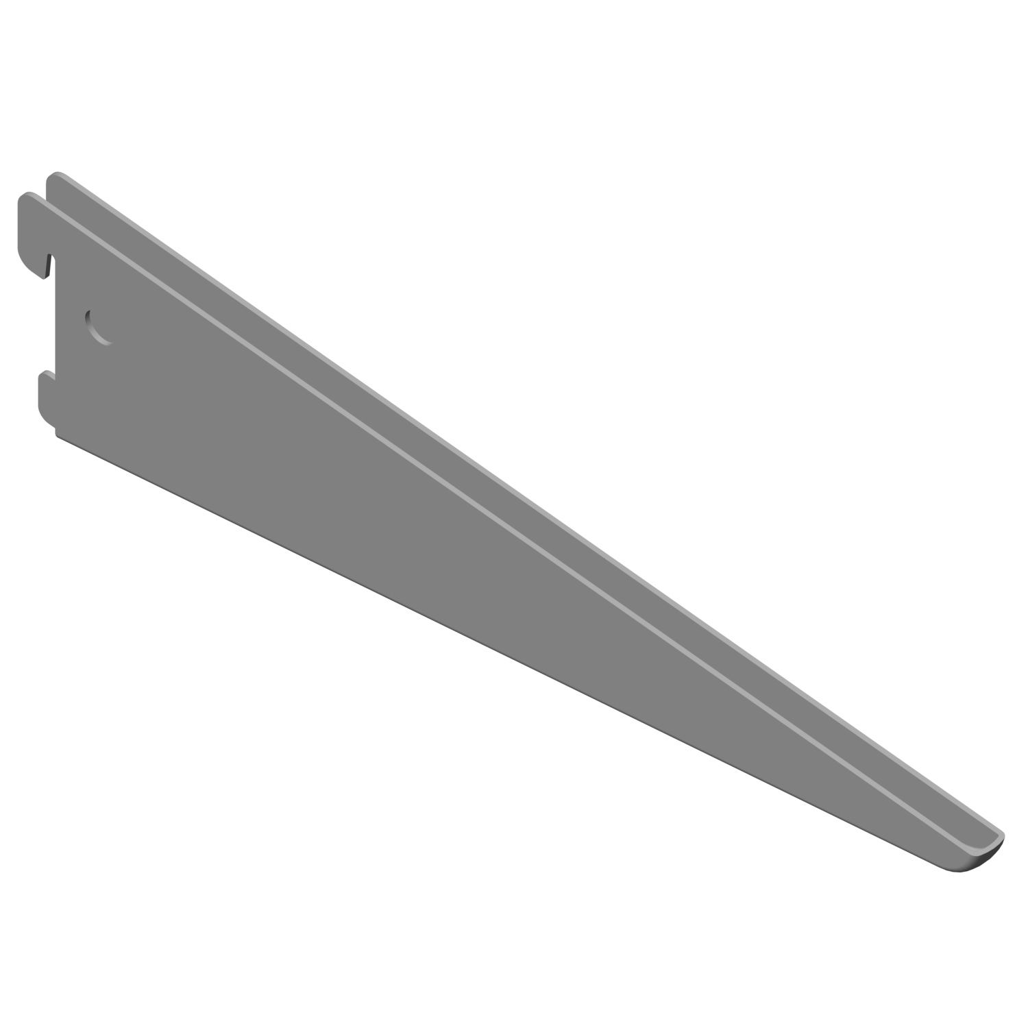 Support double element 270mm gris 