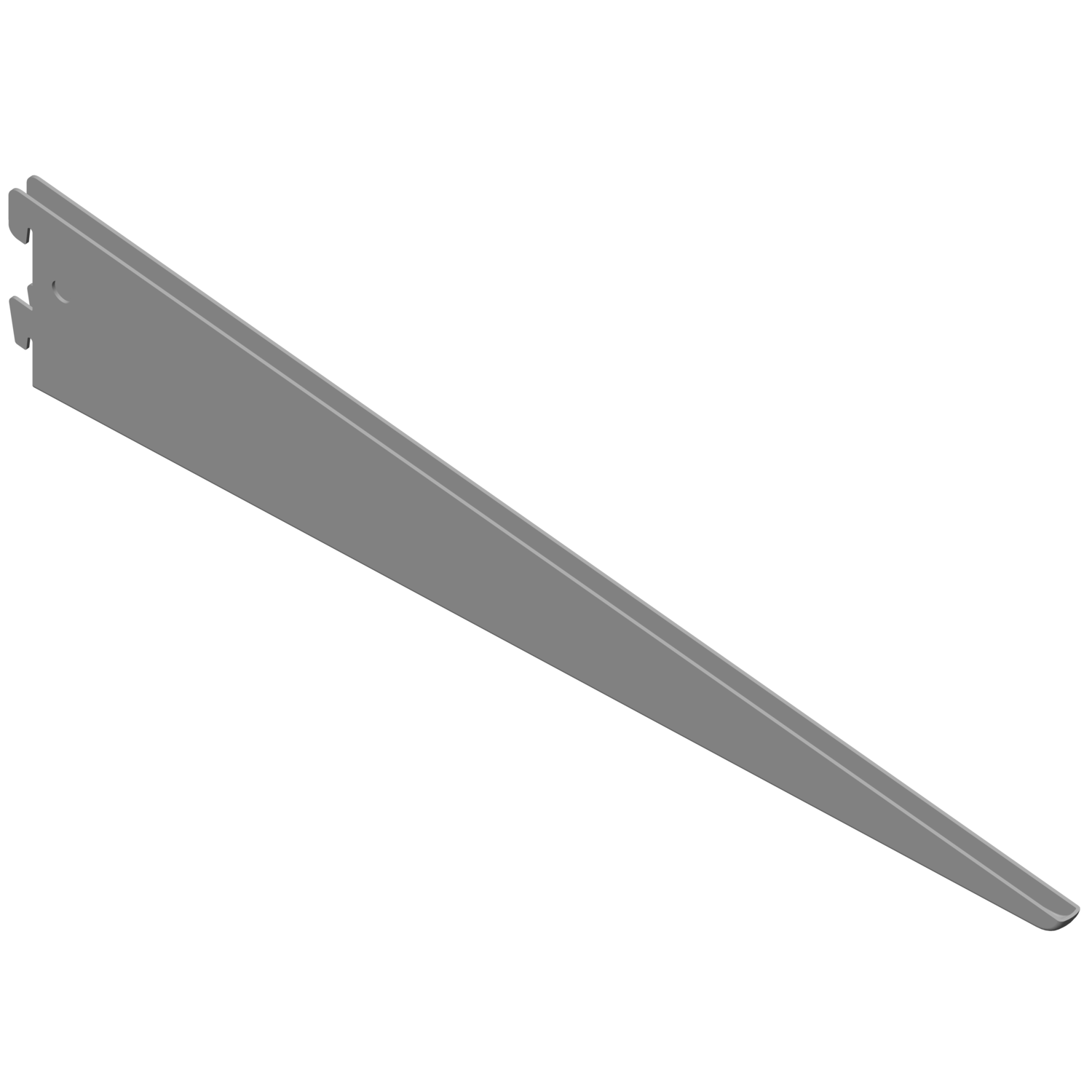 Support double element 470mm gris 